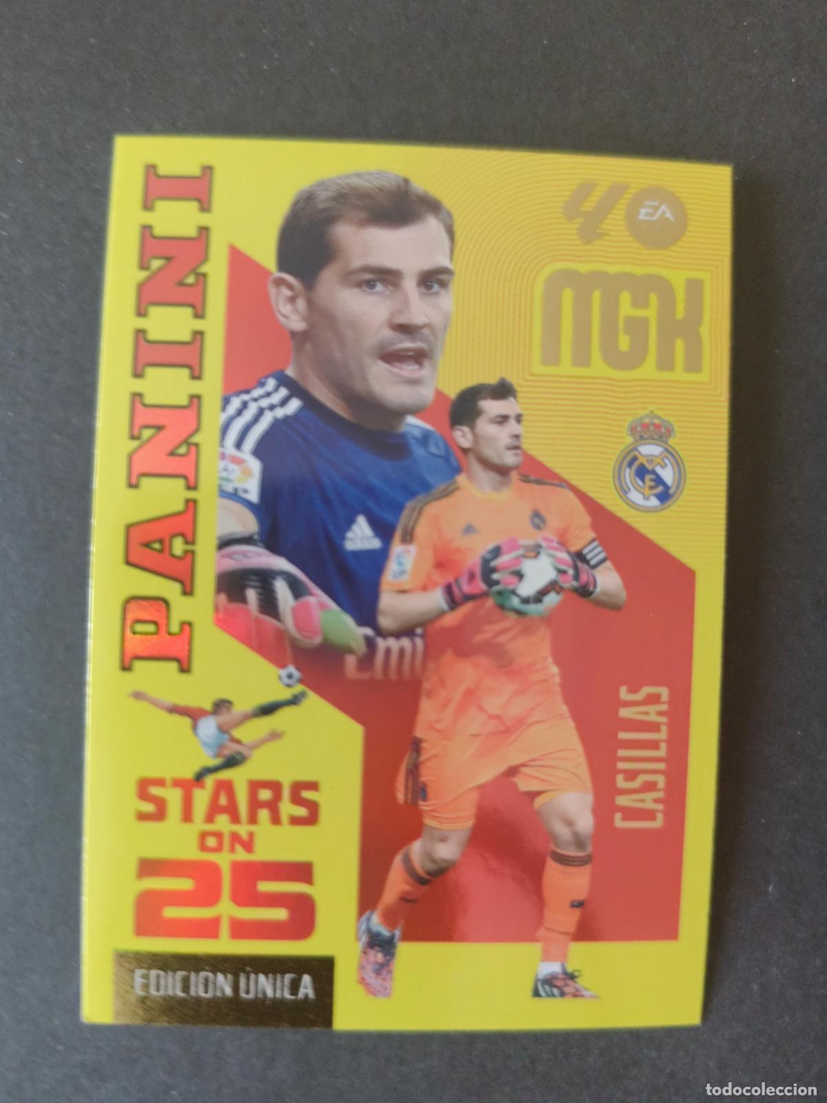 Cromos de Futebol: 428 CASILLAS REAL MADRID STARS ON 25 EDICI&Oacute;N &Uacute;NICA MEGACRACKS 2026 2027 26 27