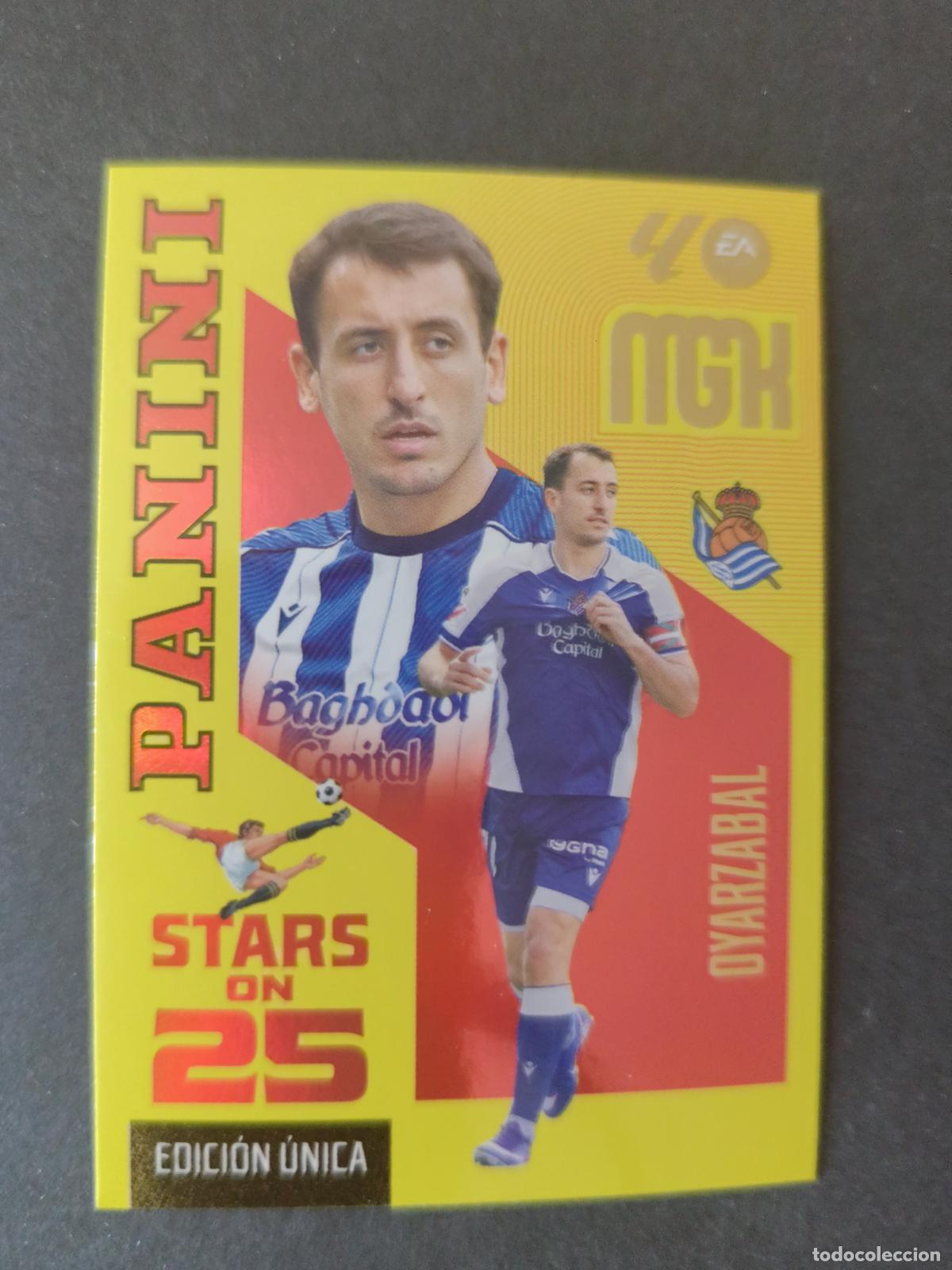 Cromos de Futebol: 448 OYARZABAL REAL SOCIEDAD STARS ON 25 EDICI&Oacute;N &Uacute;NICA MEGACRACKS 2026 2027 26 27
