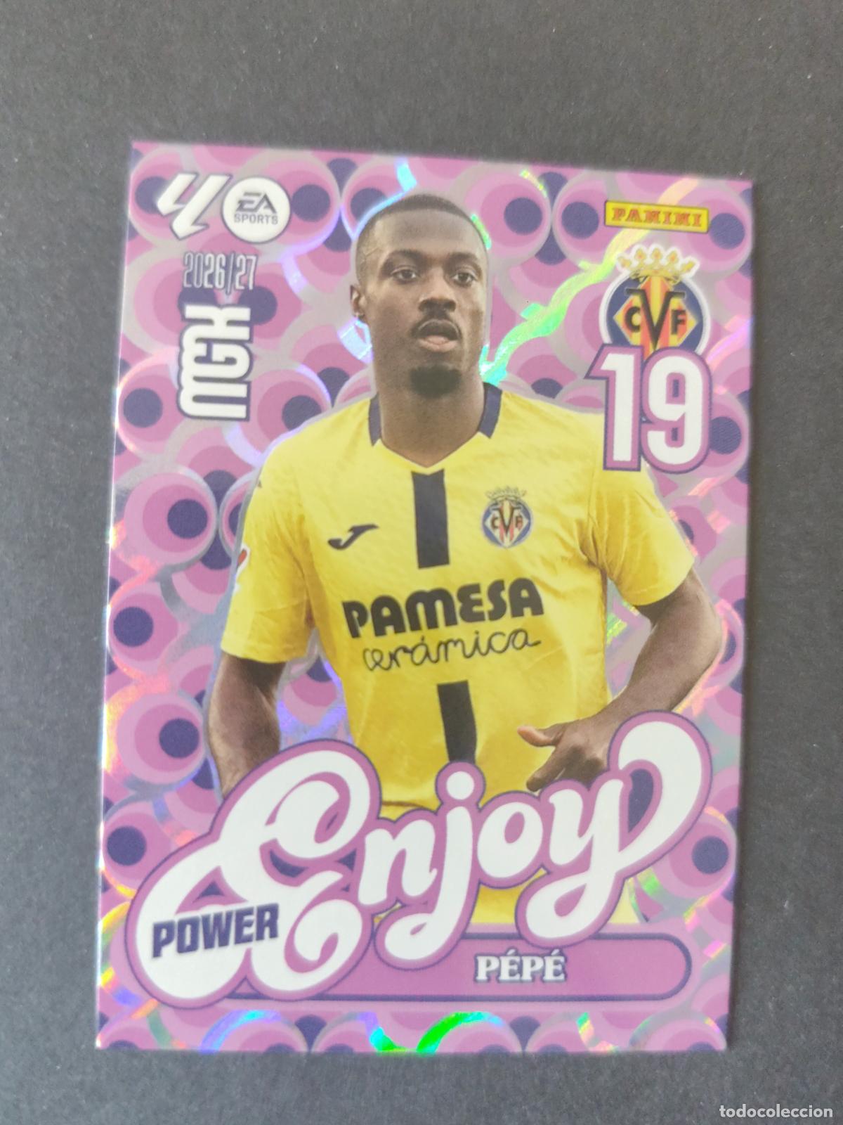 Cromos de Futebol: P386 386P P&Eacute;P&Eacute; VILLARREAL ENJOY POWER PARALELA MEGACRACKS 2026 2027 26 27