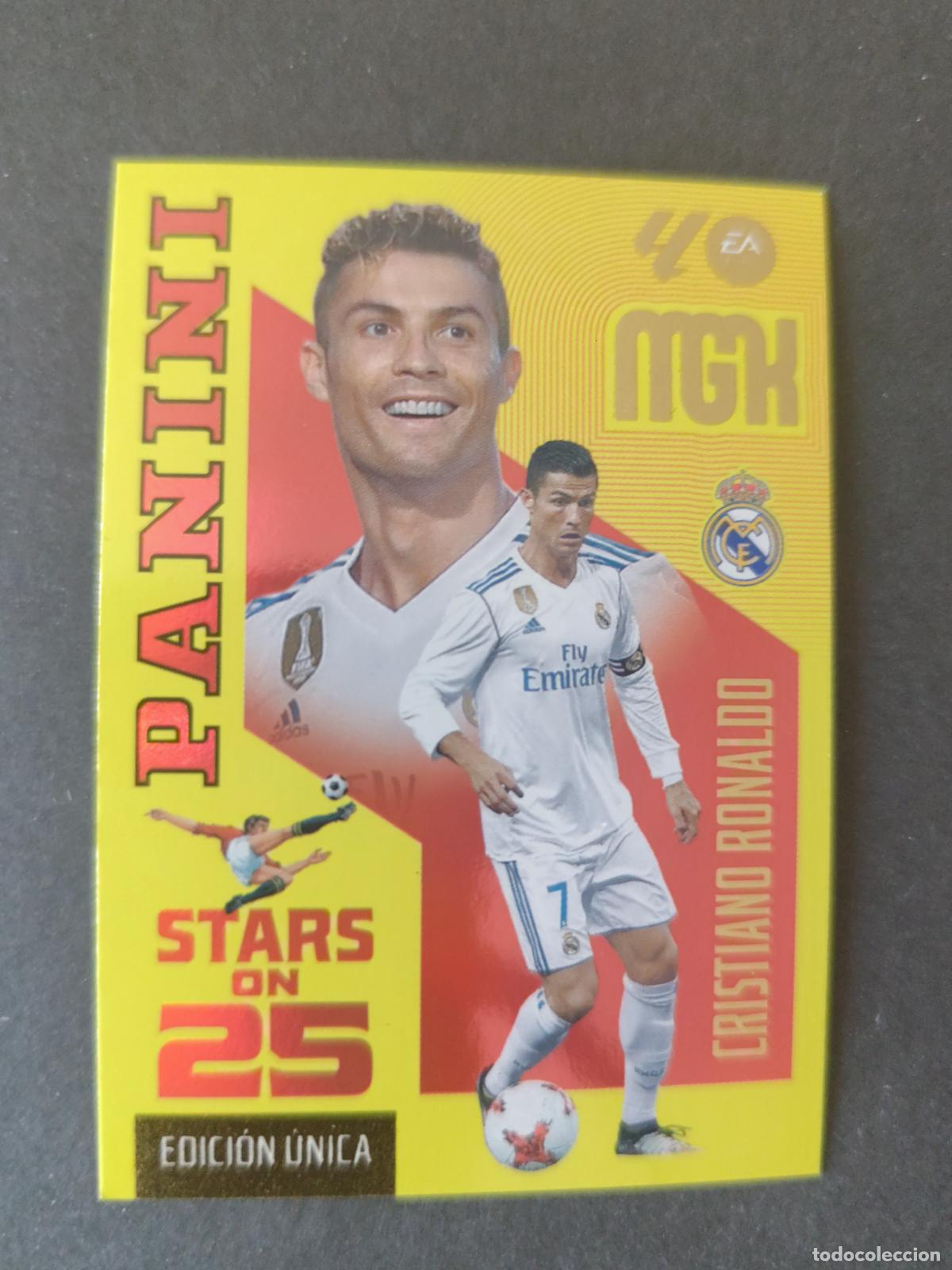 Football Stickers: 442 CRISTIANO RONALDO REAL MADRID STARS ON 25 EDICI&Oacute;N &Uacute;NICA MEGACRACKS 2026 2027 26 27