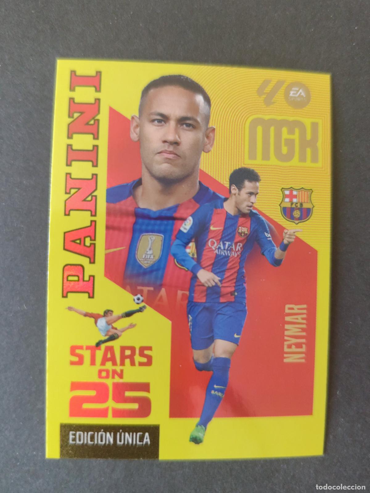 Football Stickers: 446 NEYMAR BARCELONA STARS ON 25 EDICI&Oacute;N &Uacute;NICA MEGACRACKS 2026 2027 26 27