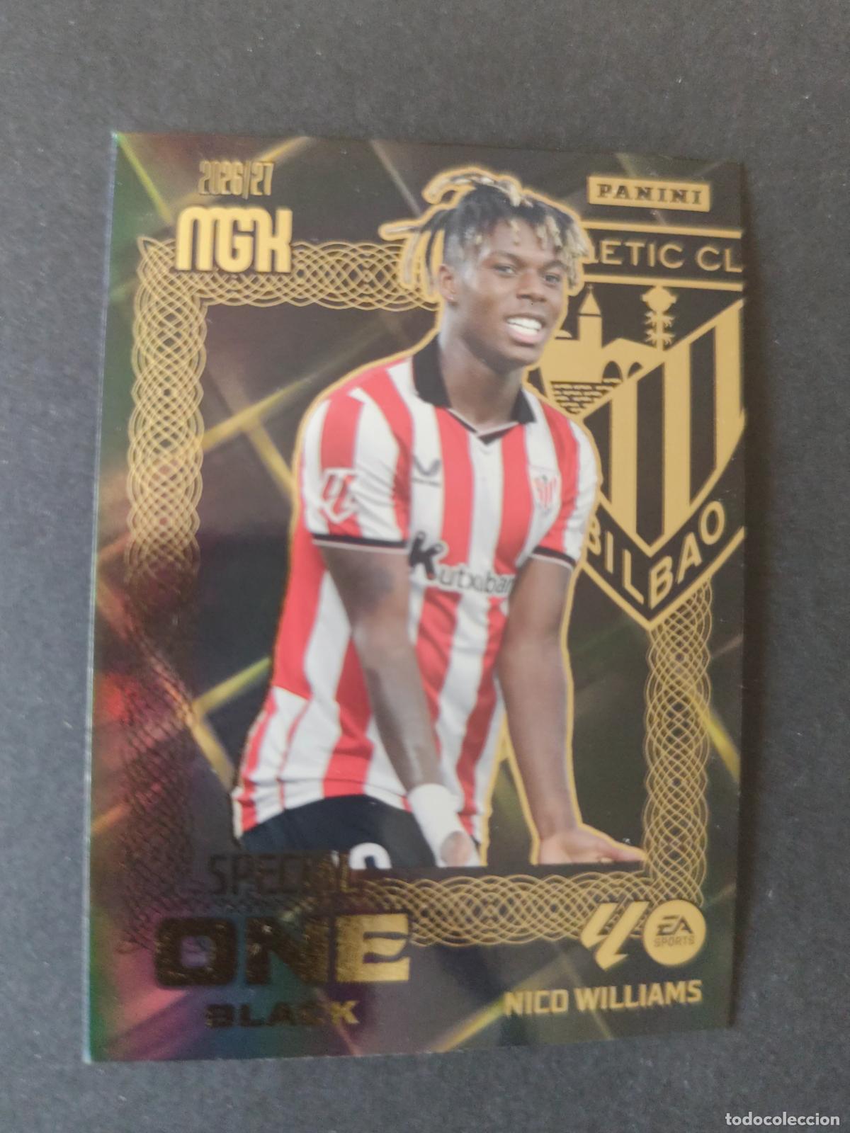 Football Stickers: NICO WILLIAMS ATHLETIC BILBAO SPECIAL BLACK ONE MEGACRACKS 2026 2027 26 27