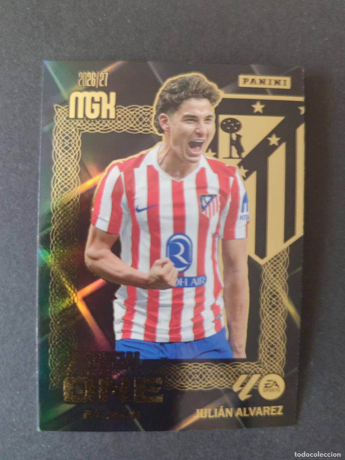 Football Stickers: JULI&Aacute;N &Aacute;LVAREZ ATL&Eacute;TICO MADRID SPECIAL BLACK ONE MEGACRACKS 2026 2027 26 27