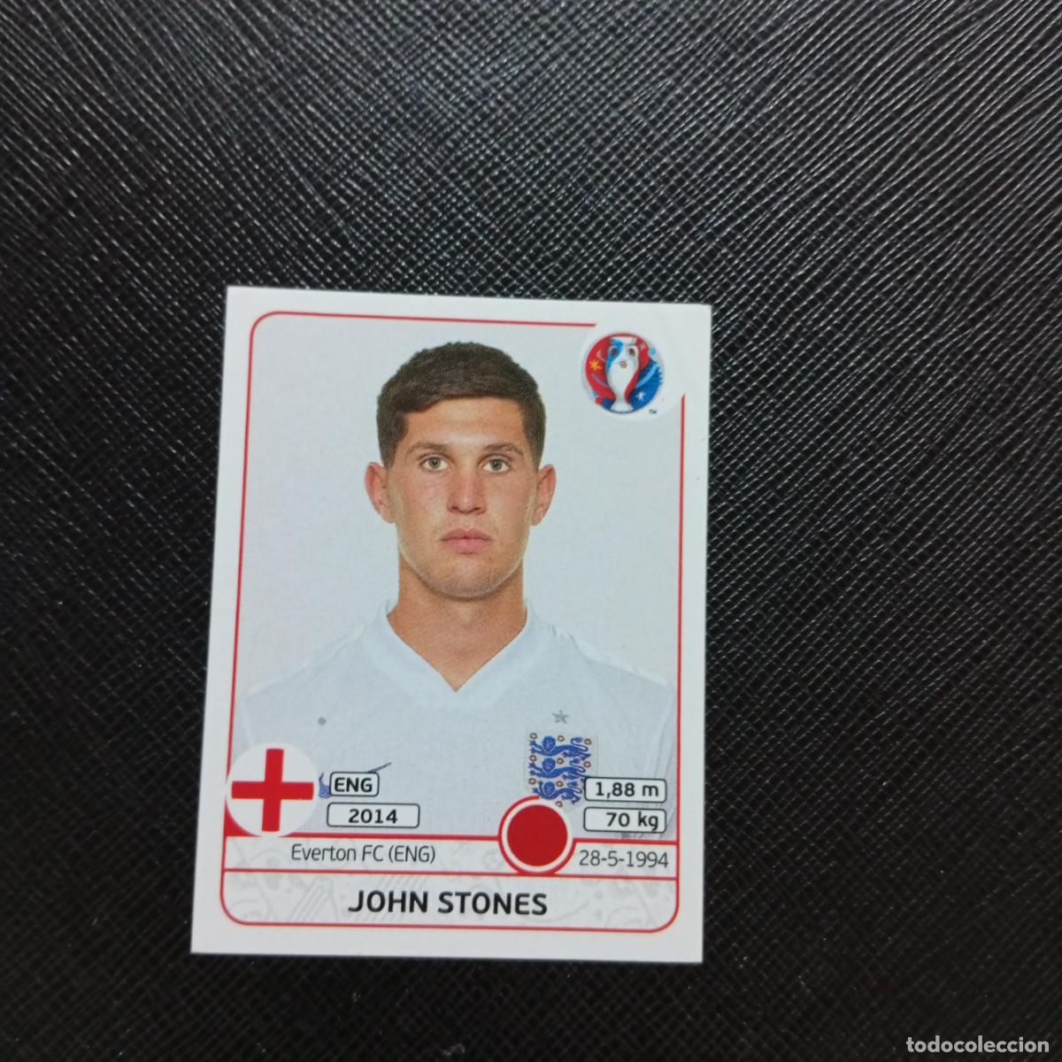 Cromos de Futebol: 133 JOHN STONES INGLATERRA PANINI EURO EUROCOPA FRANCIA 2016 CROMO FUTBOL 16 - SIN PEGAR
