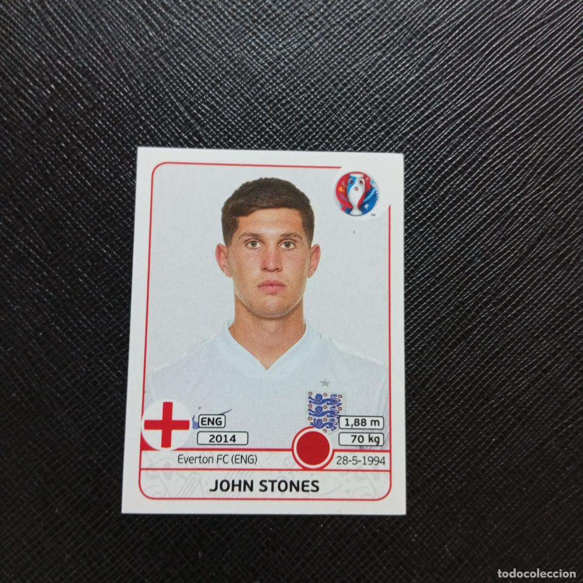 Cromos de Futebol: 133 JOHN STONES INGLATERRA PANINI EURO EUROCOPA FRANCIA 2016 CROMO FUTBOL 16 - SIN PEGAR