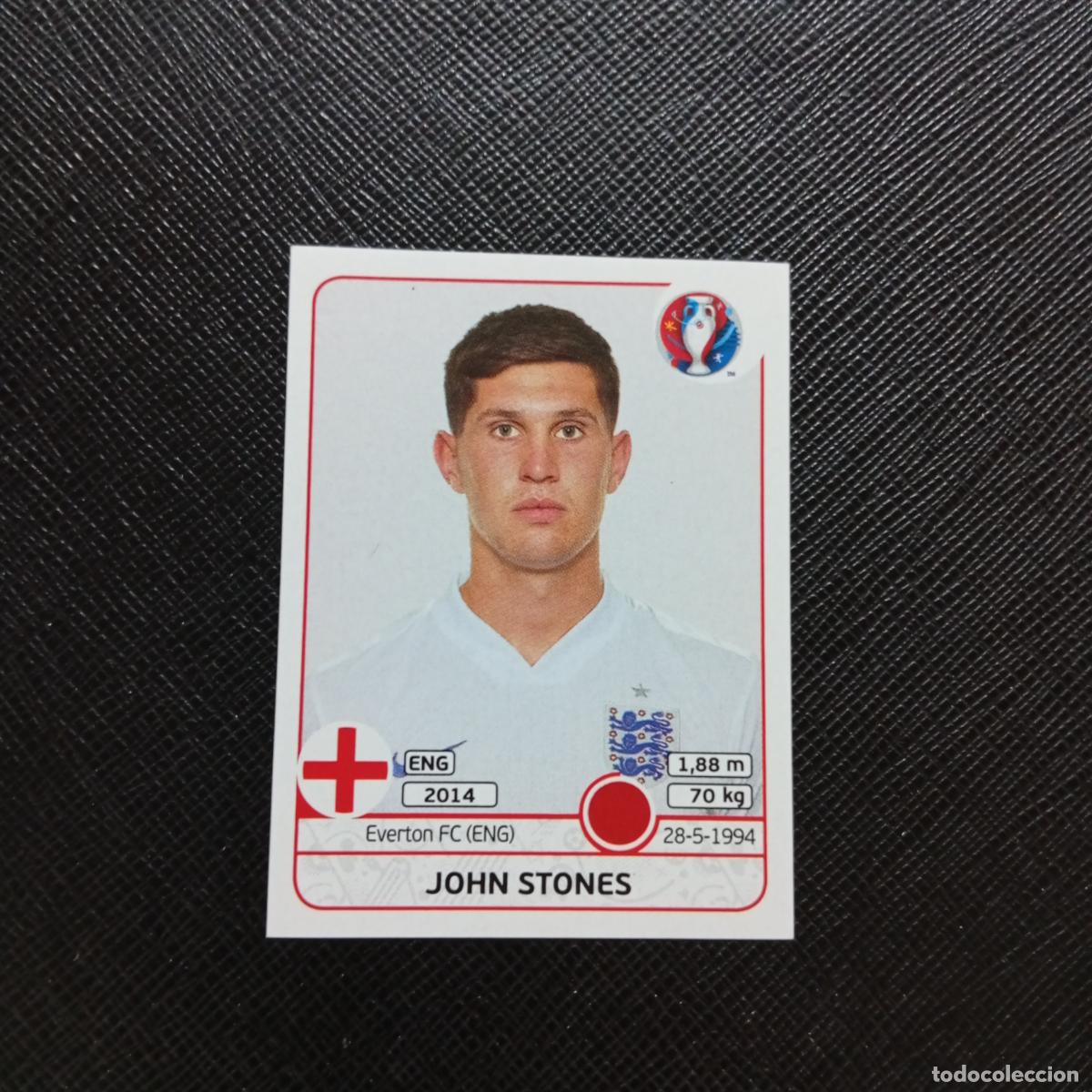 Cromos de Futebol: 133 JOHN STONES INGLATERRA PANINI EURO EUROCOPA FRANCIA 2016 CROMO FUTBOL 16 - SIN PEGAR