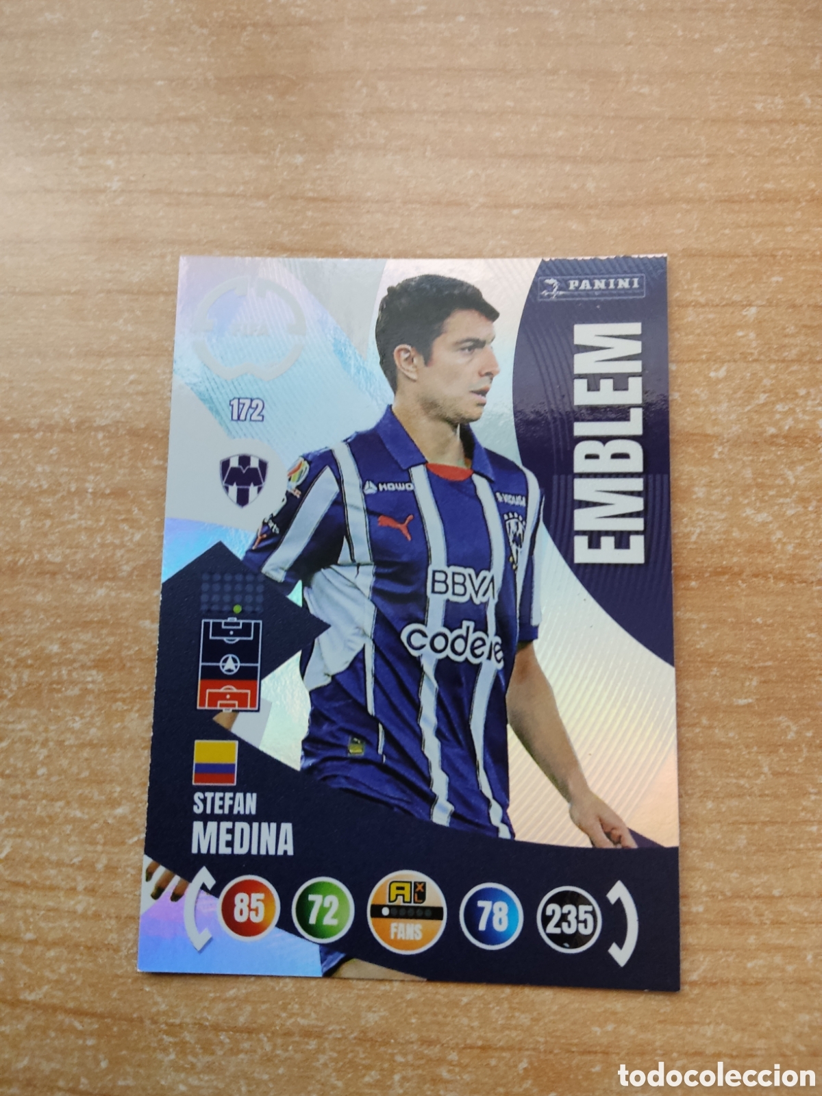 Cromos de Futebol: 172 STEFAN MEDINA MONTERREY EMBLEM MUNDIAL DE CLUBES ADRENALYN 2025