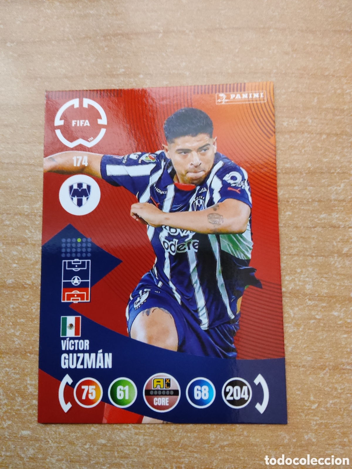 Football Stickers: 174 VICTOR GUZMAN MONTERREY MUNDIAL DE CLUBES ADRENALYN 2025