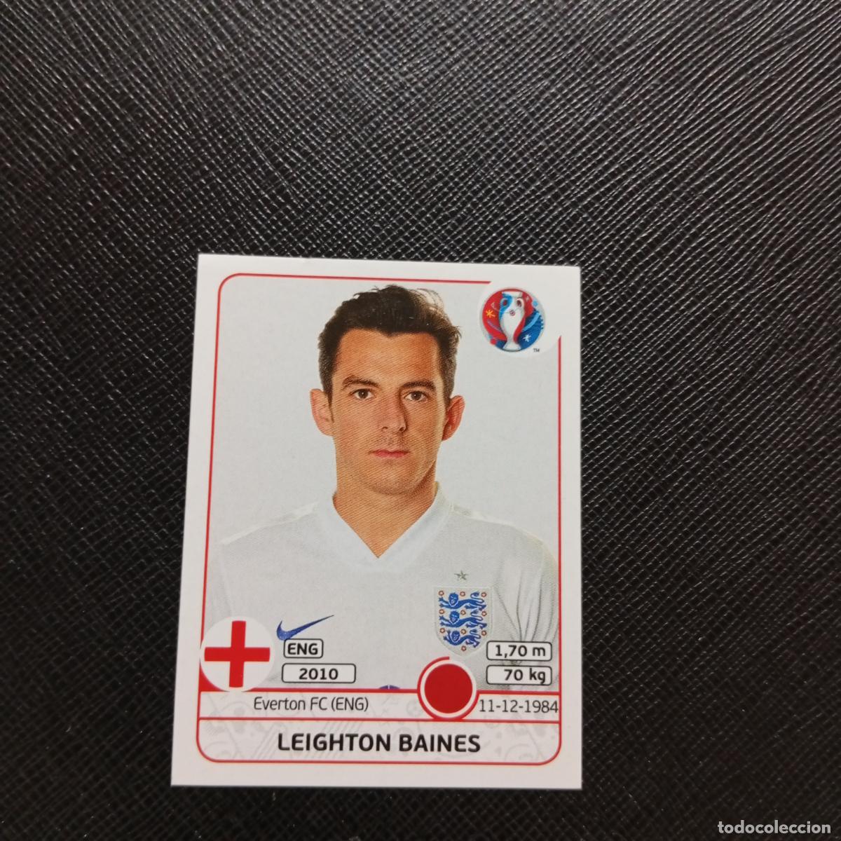 Fu&szlig;ball-Sticker: 136 LEIGHTON BAINES INGLATERRA PANINI EURO EUROCOPA FRANCIA 2016 CROMO FUTBOL 16 - SIN PEGAR .