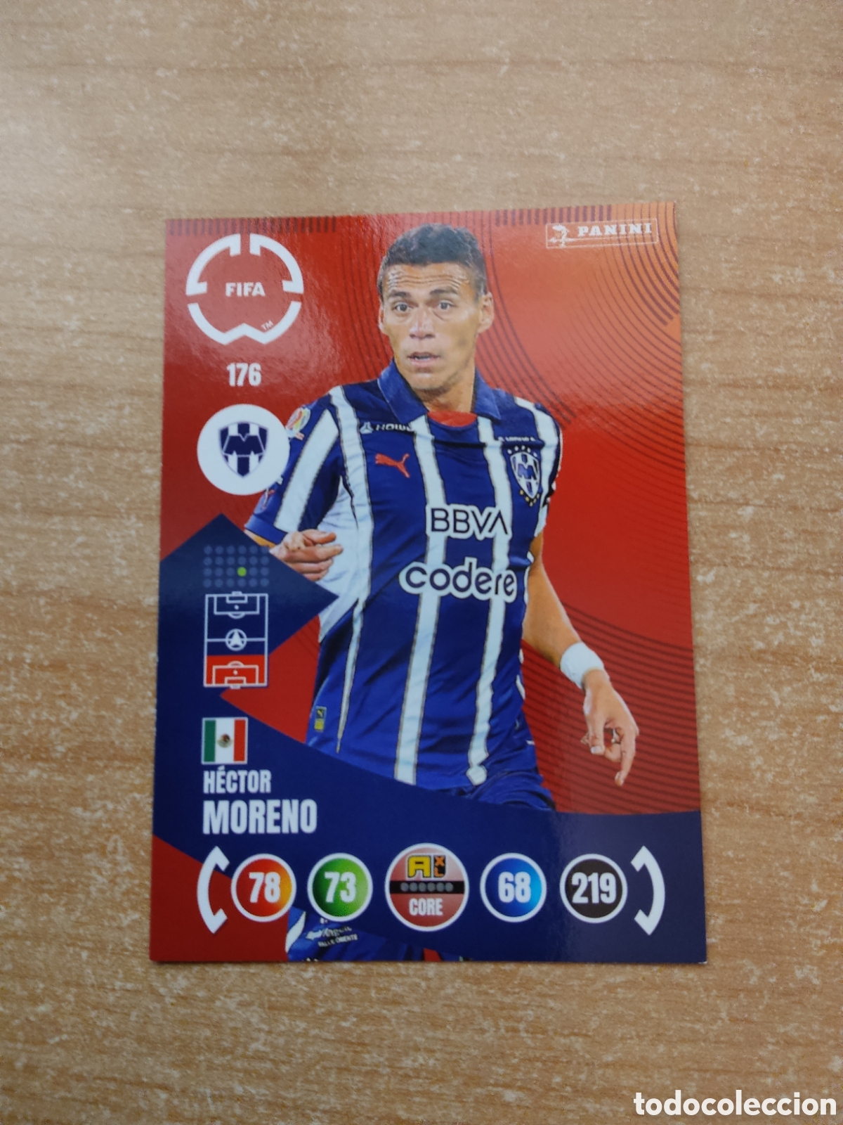 Cromos de f&uacute;tbol: 176 HECTOR MORENO MONTERREY MUNDIAL DE CLUBES ADRENALYN 2025