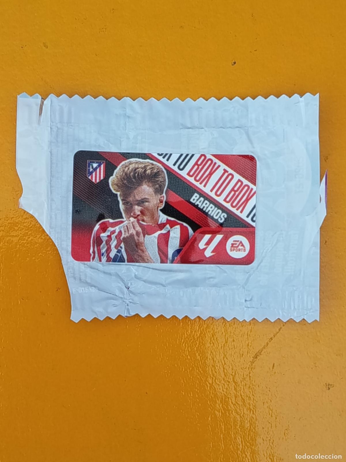 Cromos de f&uacute;tbol: BARRIOS. BOX TO BOX. ATL&Eacute;TICO DE MADRID. CHICLE LIGA ESTE 2026-27. PANINI