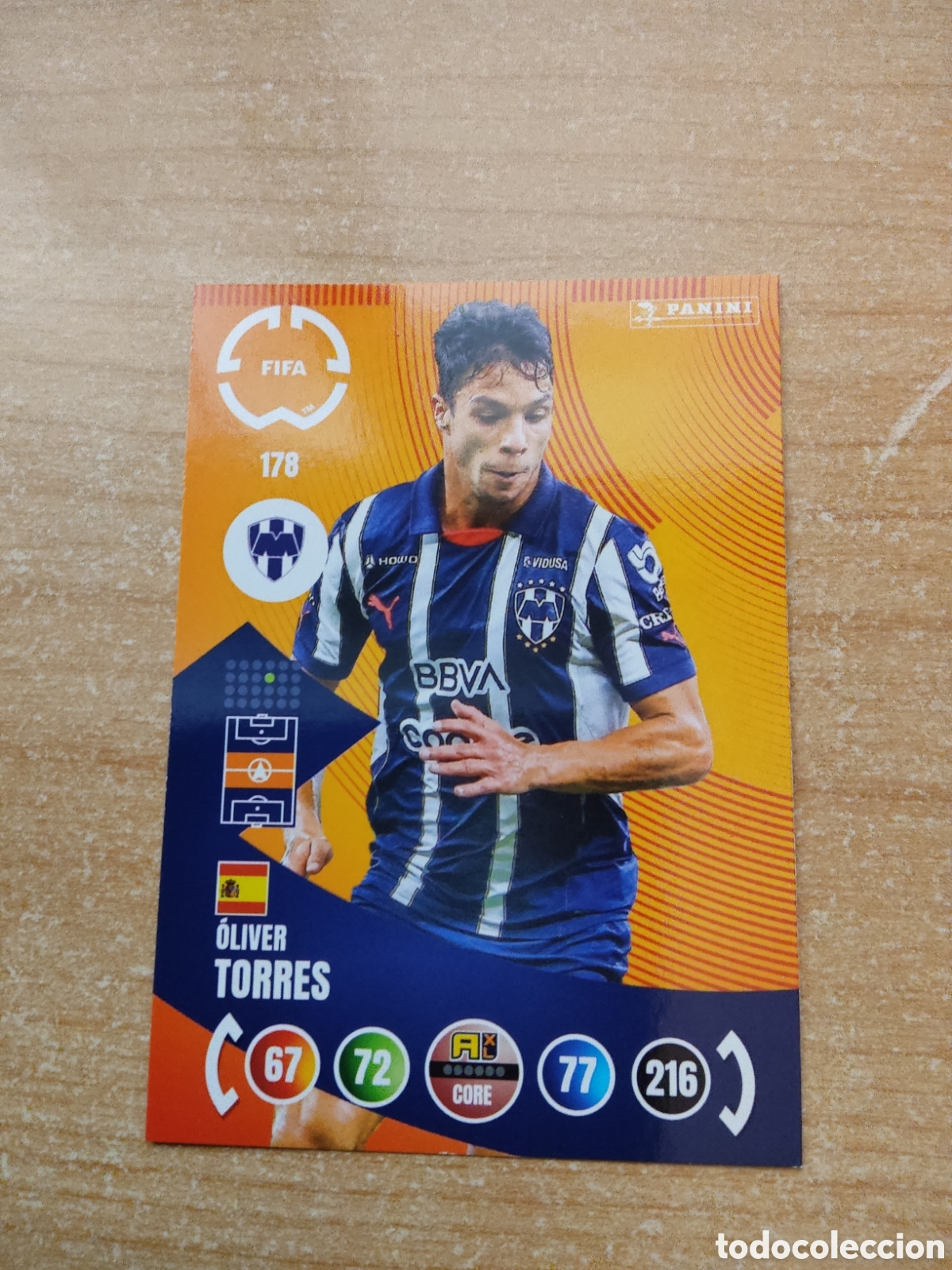 Cromos de f&uacute;tbol: 178 OLIVER TORRES MONTERREY MUNDIAL DE CLUBES ADRENALYN 2025