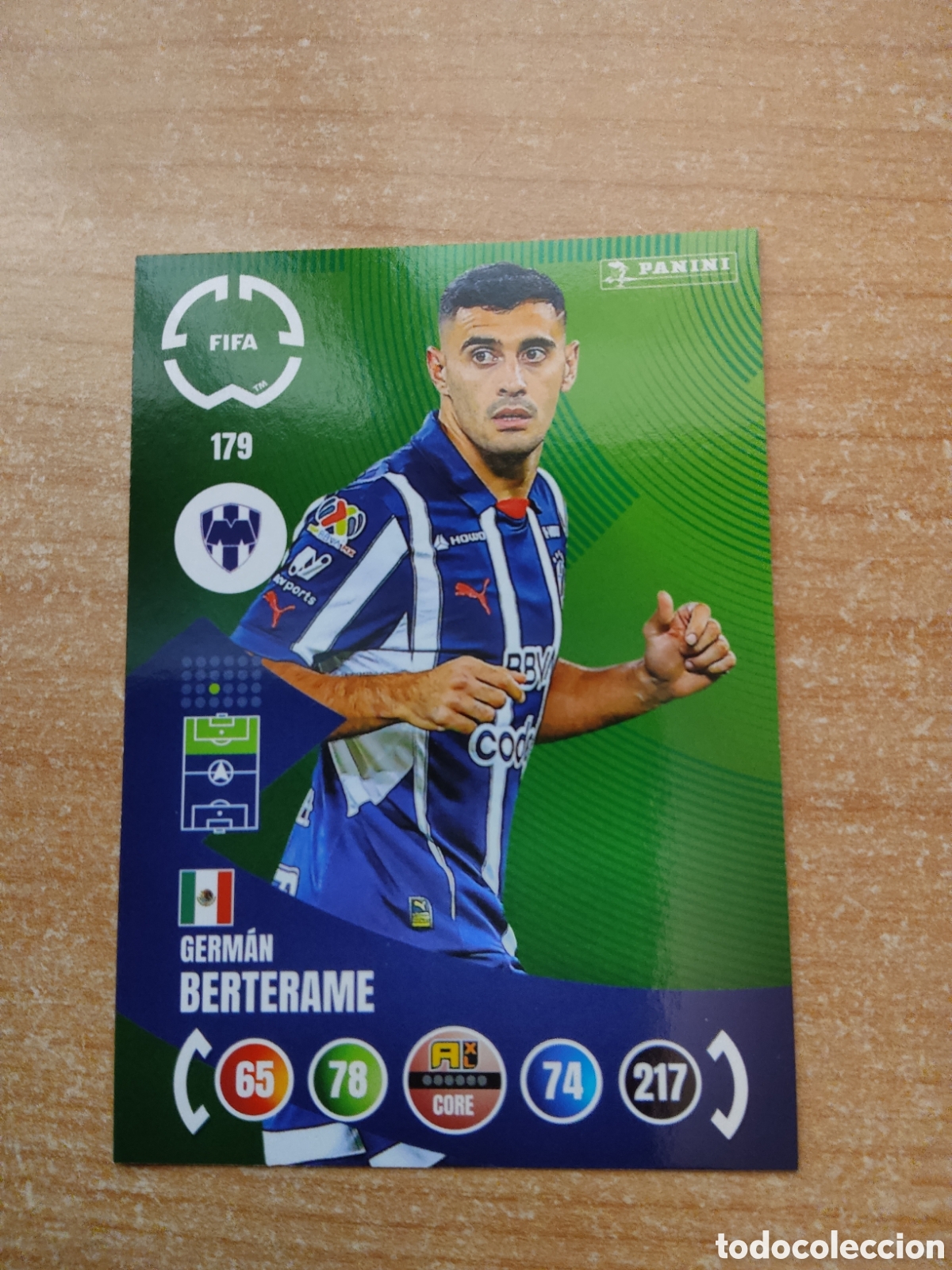 Cromos de f&uacute;tbol: 179 GERMAN BERTERAME MONTERREY MUNDIAL DE CLUBES ADRENALYN 2025