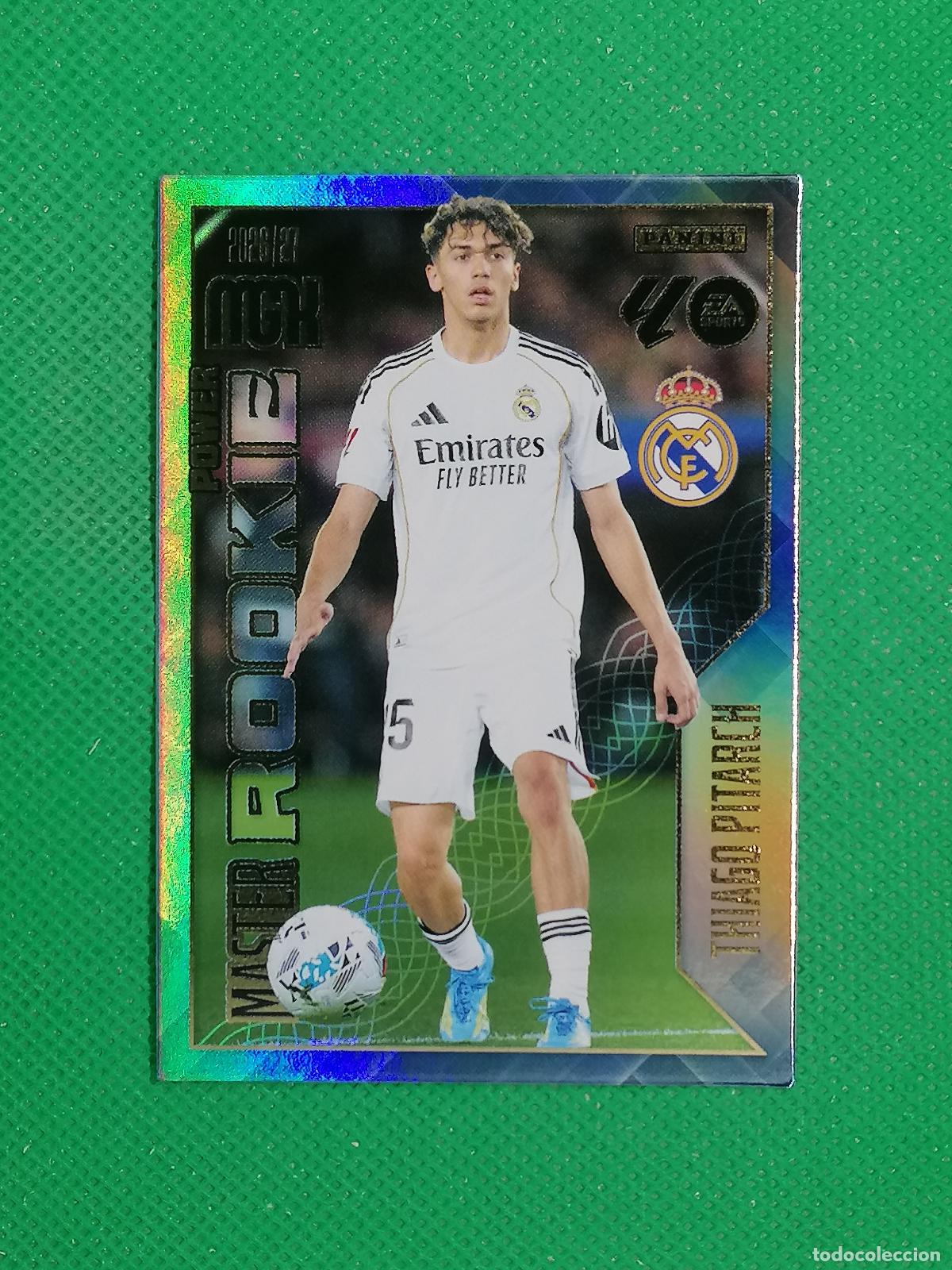 Cromos de f&uacute;tbol: P419 P 419 THIAGO PITARCH REAL MADRID MASTER ROOKIE POWER ⚽ MEGACRACKS LIGA 2026 2027 26 27 ⚽