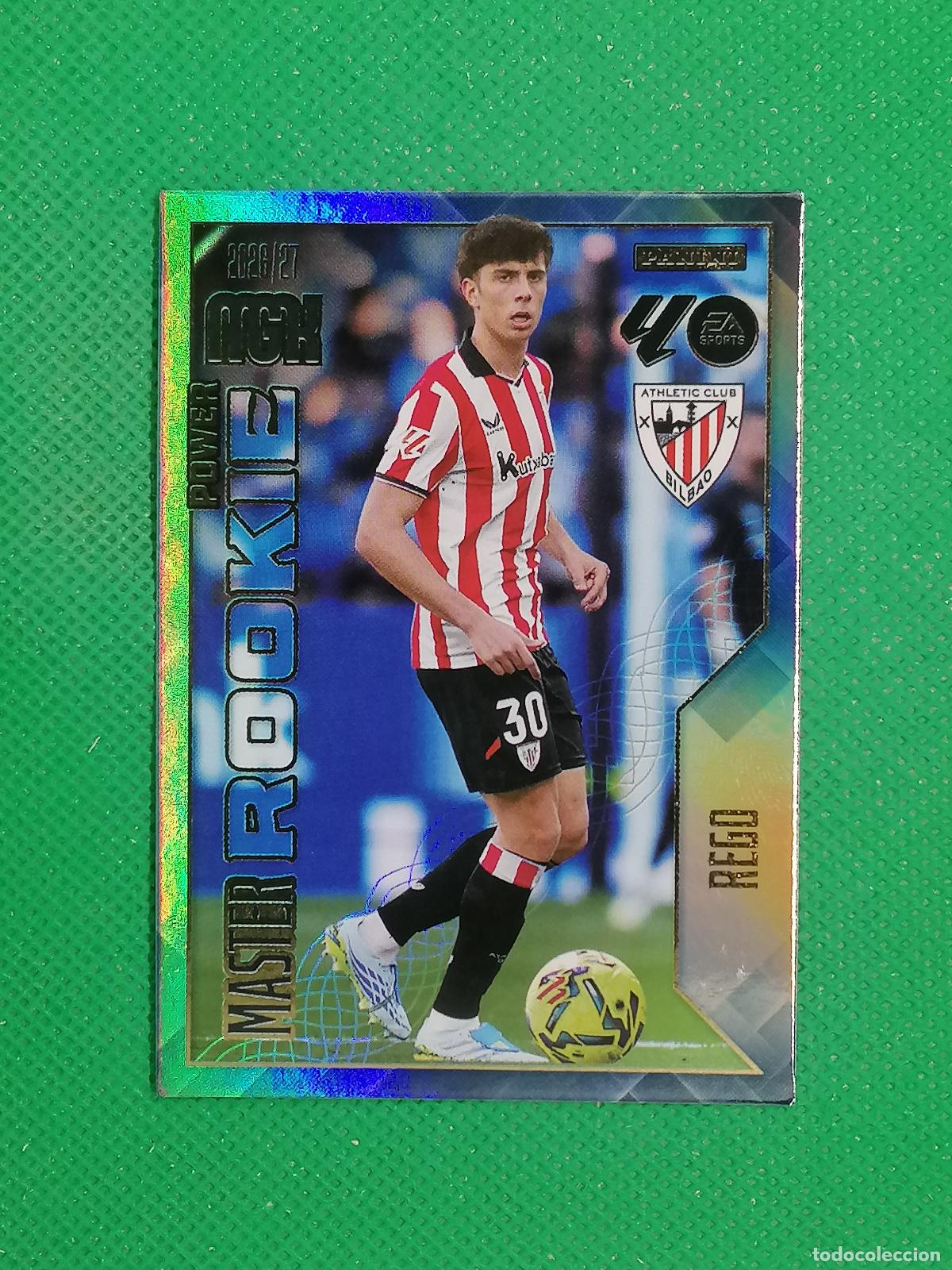 Cromos de f&uacute;tbol: P418 P 418 REGO ATHLETIC BILBAO MASTER ROOKIE POWER ⚽ MEGACRACKS LIGA 2026 2027 26 27 ⚽