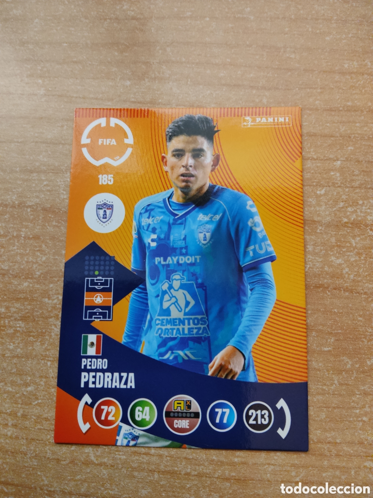 Cromos de f&uacute;tbol: 185 PEDRO PEDRAZA PACHUCA MUNDIAL DE CLUBES ADRENALYN 2025