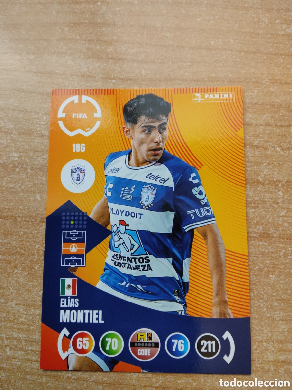 Cromos de f&uacute;tbol: 186 ELIAS MONTIEL PACHUCA MUNDIAL DE CLUBES ADRENALYN 2025