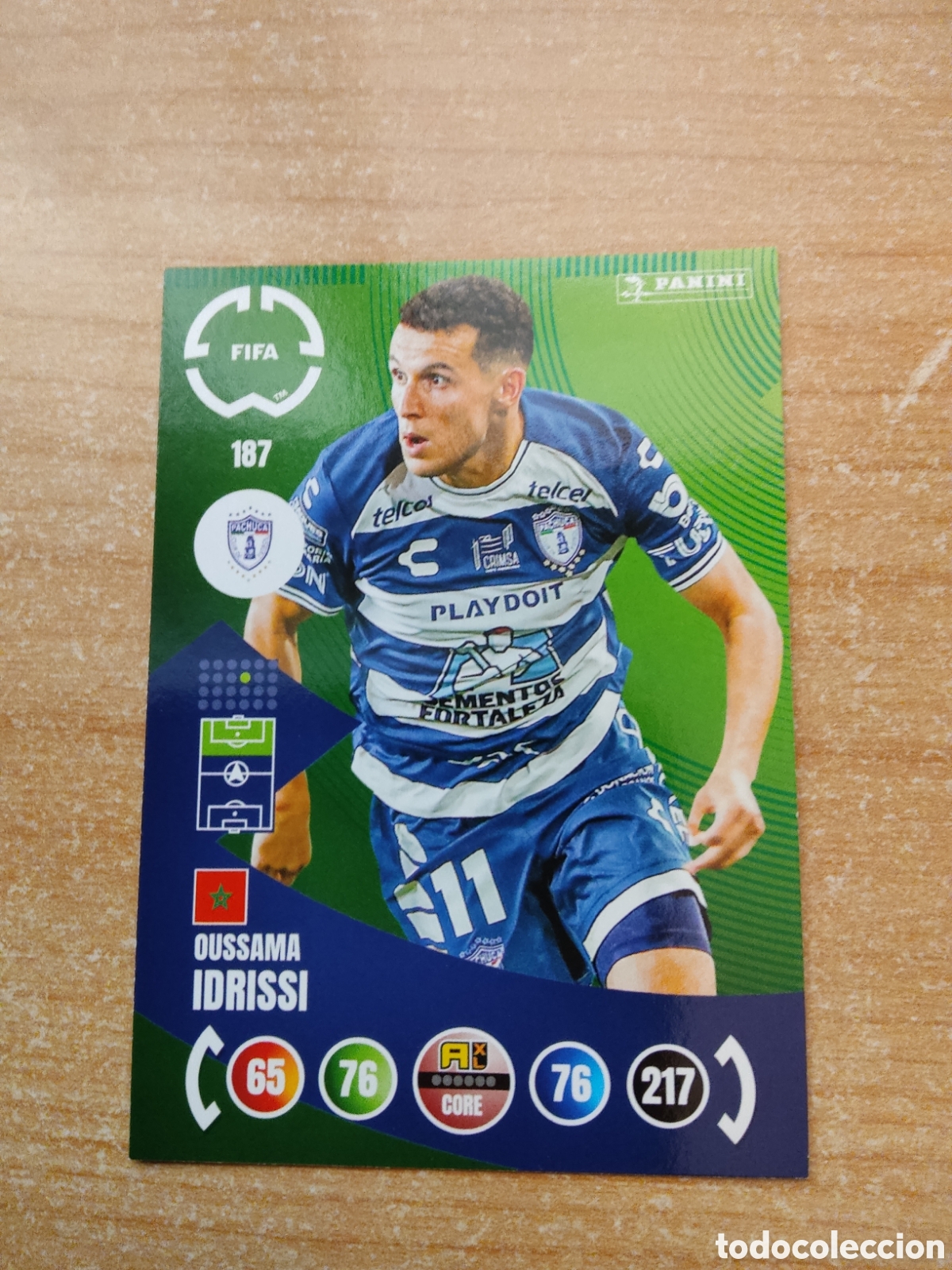 Cromos de f&uacute;tbol: 187 OUSSAMA IDRISSI PACHUCA MUNDIAL DE CLUBES ADRENALYN 2025