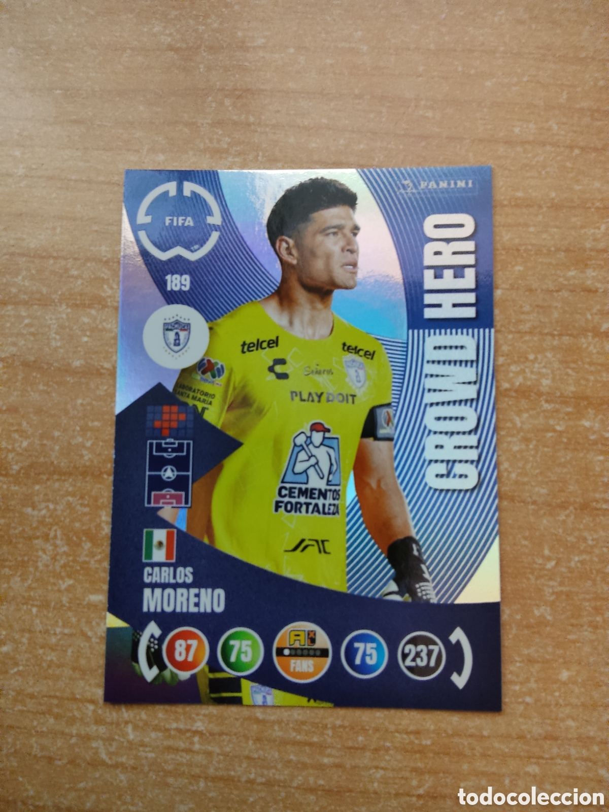 Cromos de f&uacute;tbol: 189 CARLOS MORENO PACHUCA CROWD HERO MUNDIAL DE CLUBES ADRENALYN 2025