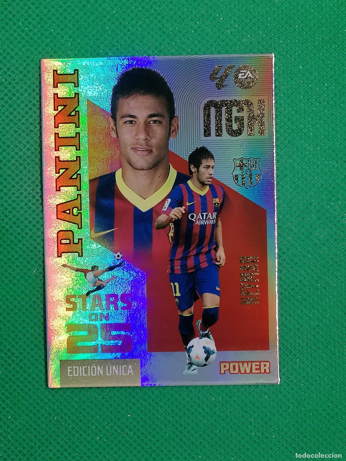 Cromos de f&uacute;tbol: P446 P 446 NEYMAR BARCELONA STARS ON 25 EDICION UNICA POWER ⚽ MEGACRACKS LIGA 2026 2027 26 27 ⚽