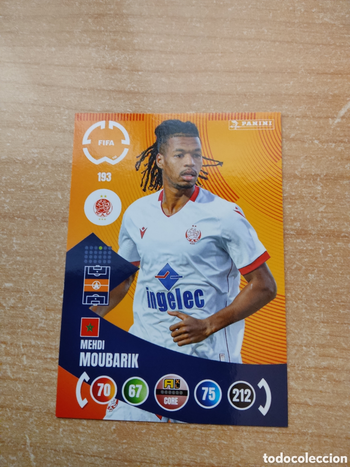 Football Stickers: 193 MEHDI MOUBARIK WYDAD AC MUNDIAL DE CLUBES ADRENALYN 2025