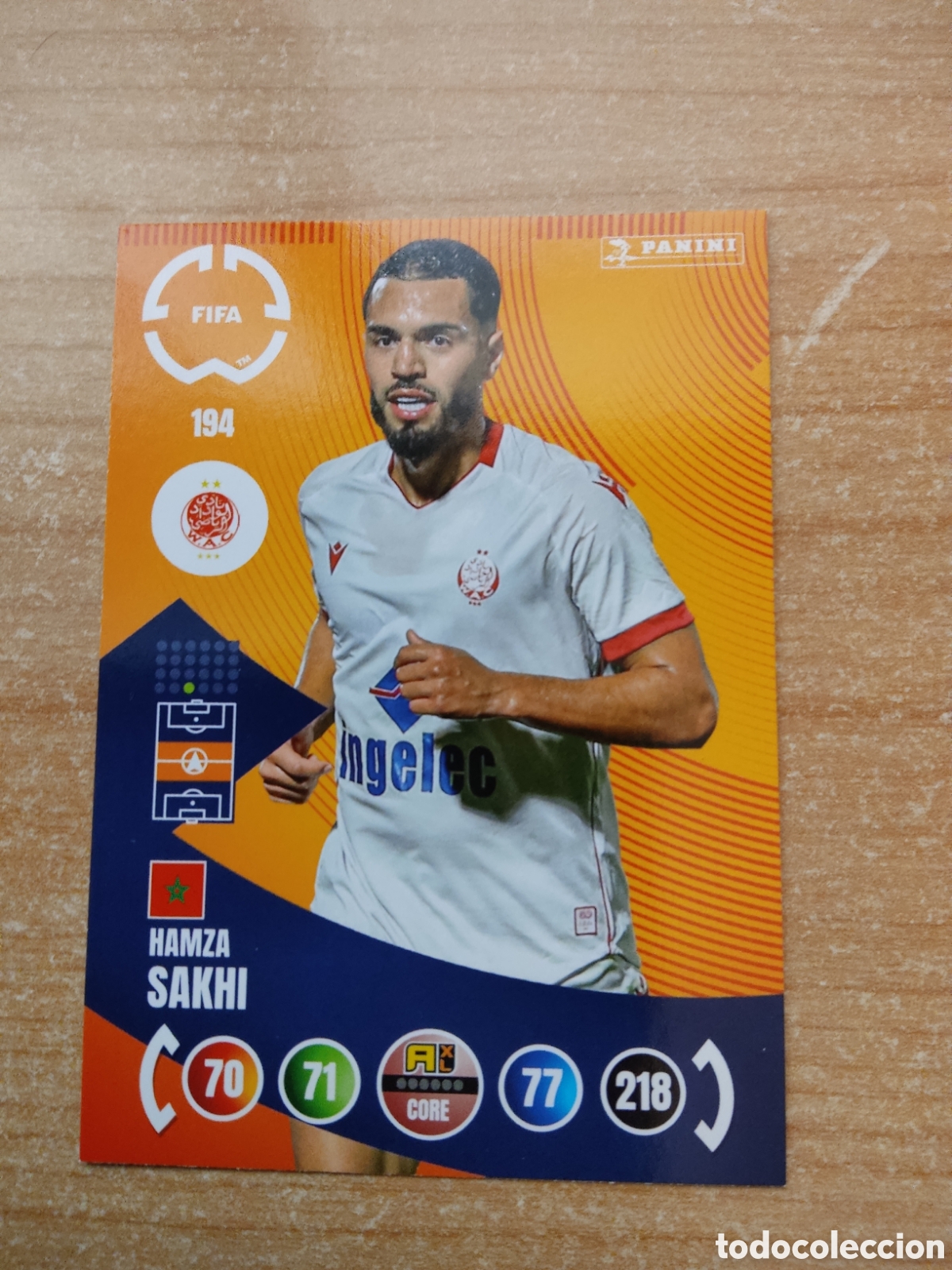 Football Stickers: 194 HAMZA SAKHI WYDAD AC MUNDIAL DE CLUBES ADRENALYN 2025