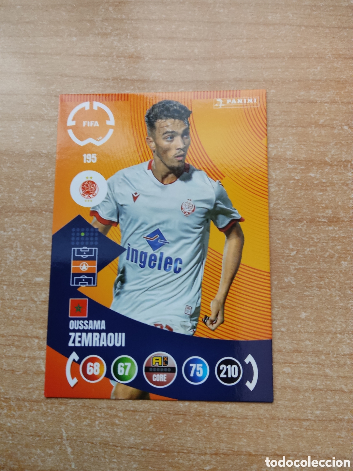 Football Stickers: 195 OUSSAMA ZEMRAOUI WYDAD AC MUNDIAL DE CLUBES ADRENALYN 2025