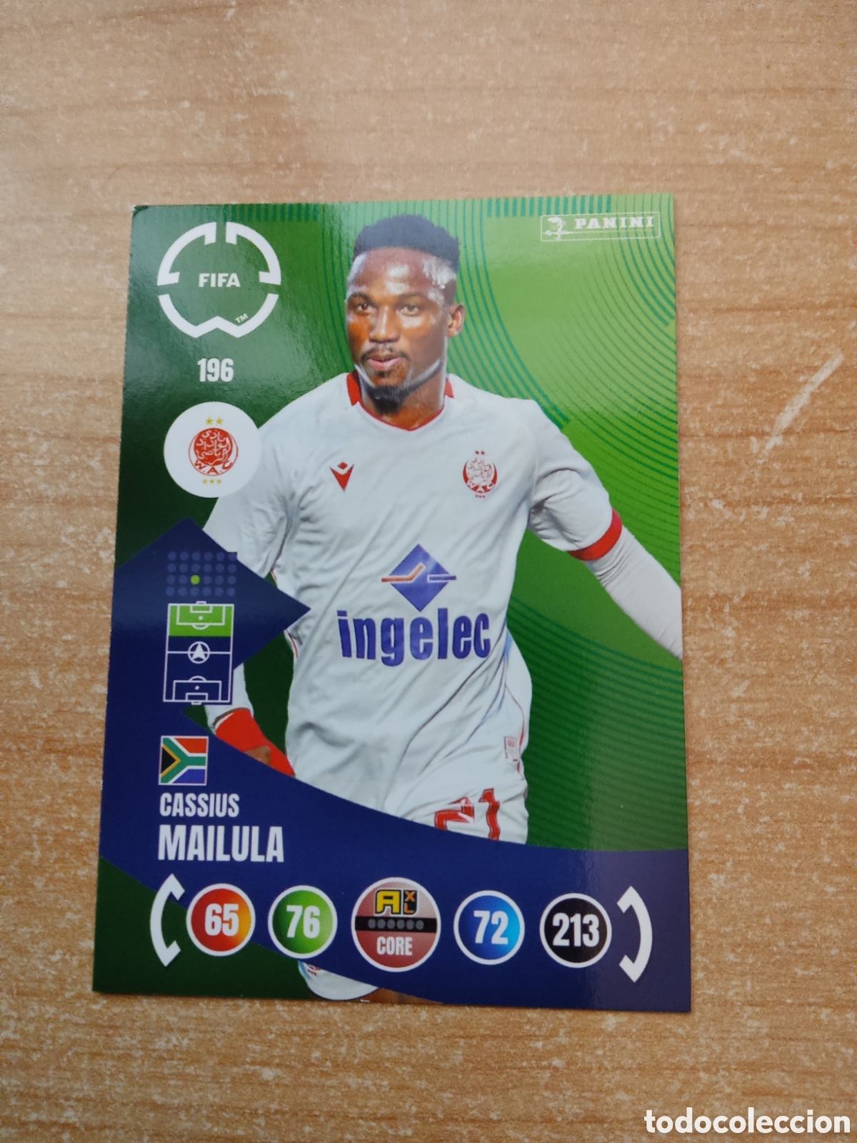 Football Stickers: 196 CASSIUS MAILULA WYDAD AC MUNDIAL DE CLUBES ADRENALYN 2026