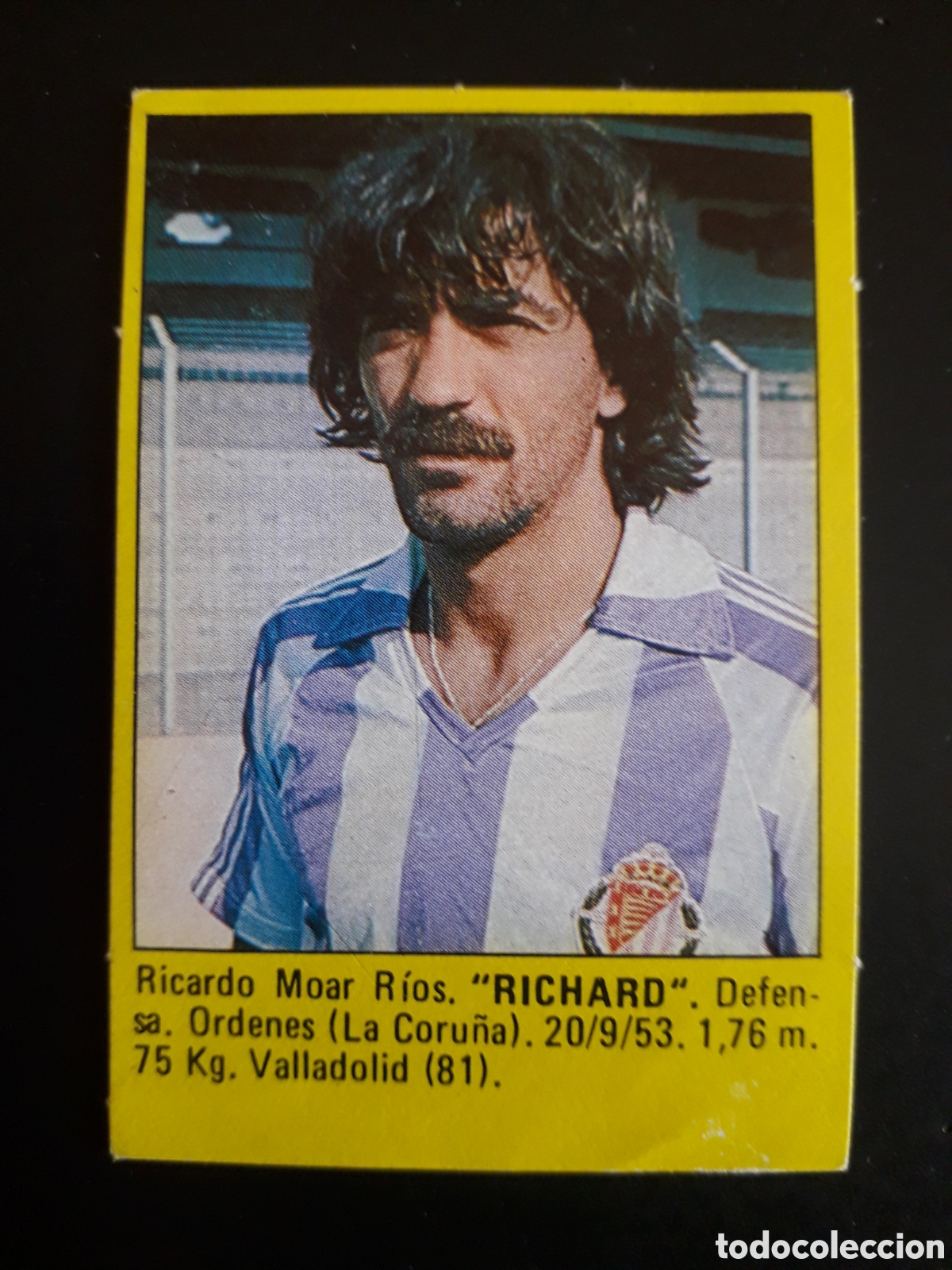 Football Stickers: RICHARD, VALLADOLID SUPER F&Uacute;TBOL 84 83-84 1983-1984 ROLL&Aacute;N DESPEGADO PEDIDO M&Iacute;NIMO 3&euro;