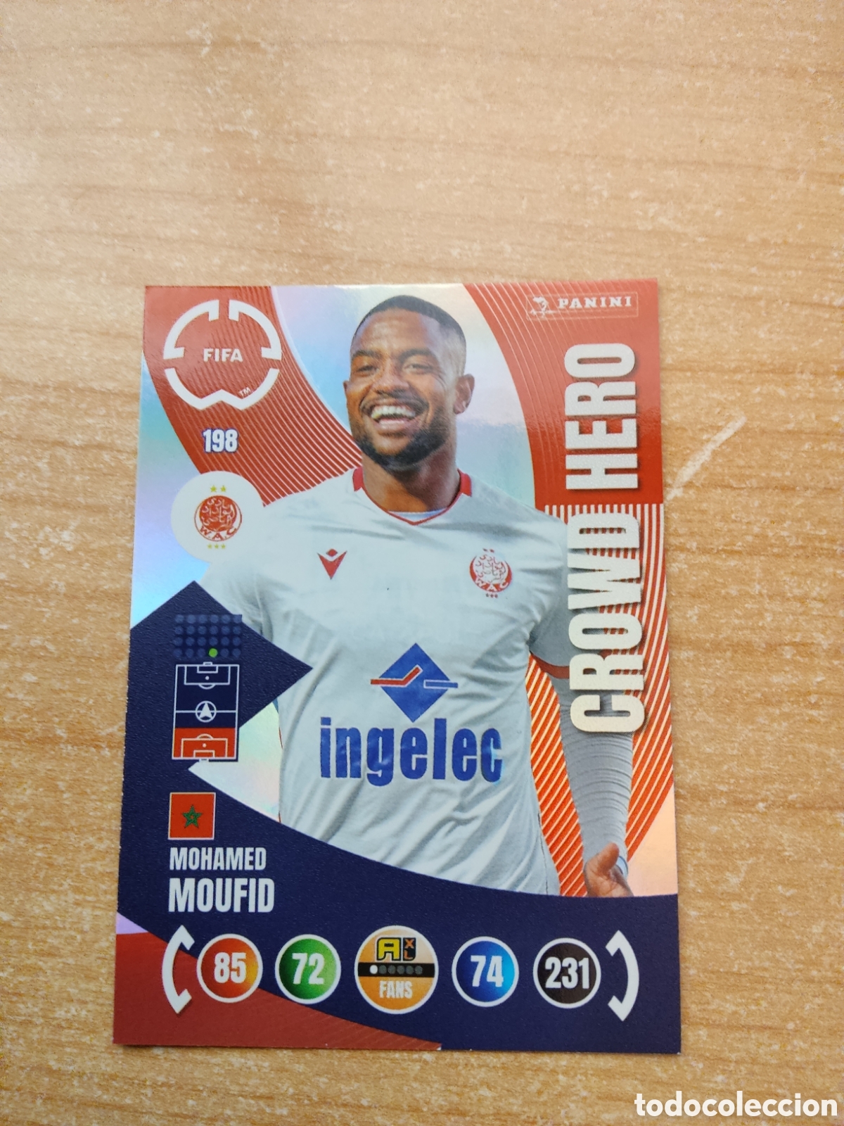 Cromos de Futebol: 198 MOHAMED MOUFID CROWD HERO WYDAD AC MUNDIAL DE CLUBES ADRENALYN 2025