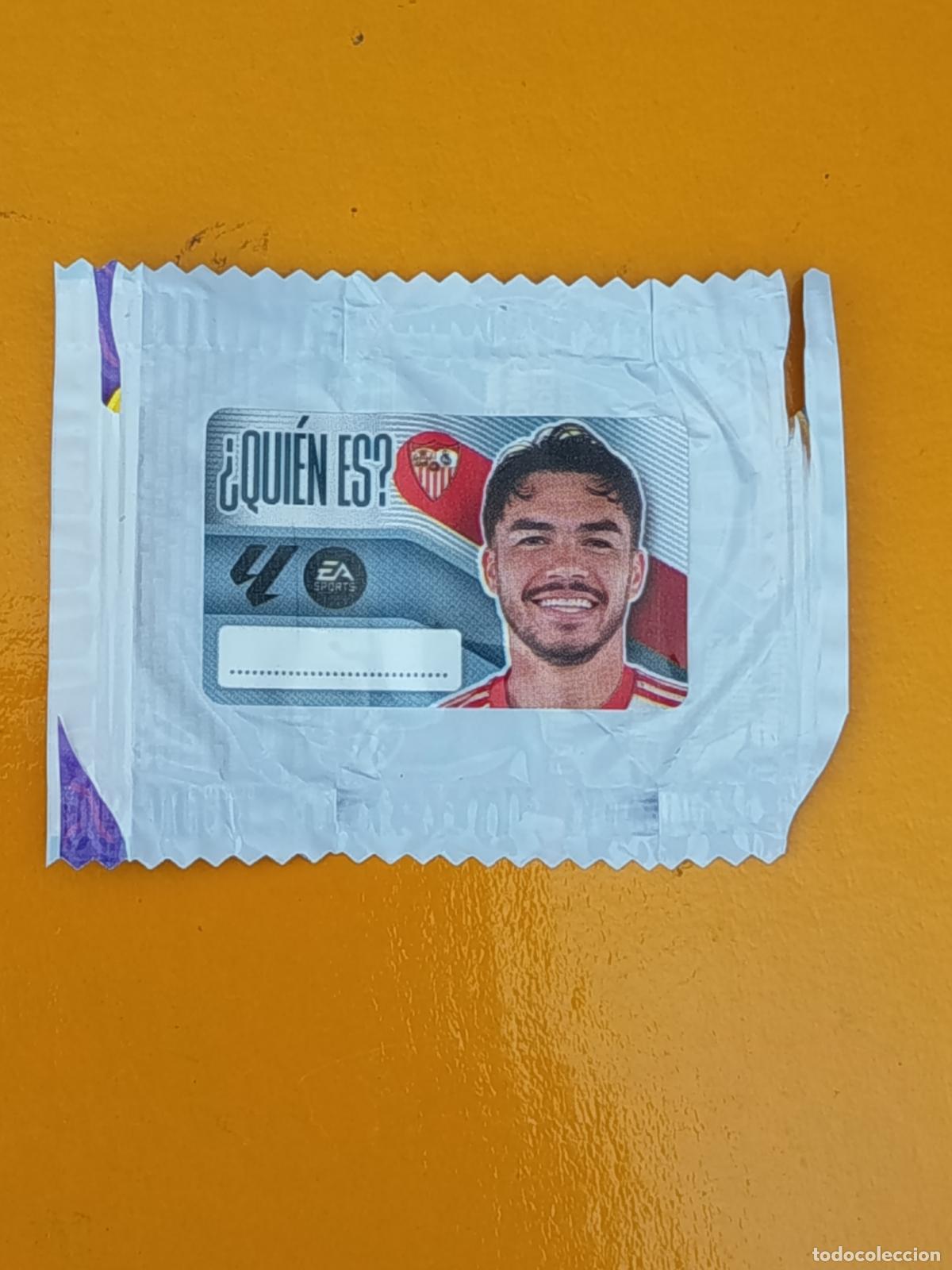 Cromos de f&uacute;tbol: SEVILLA F.C. &iquest;QUI&Eacute;N ES? CHICLE LIGA ESTE 2026-27. PANINI