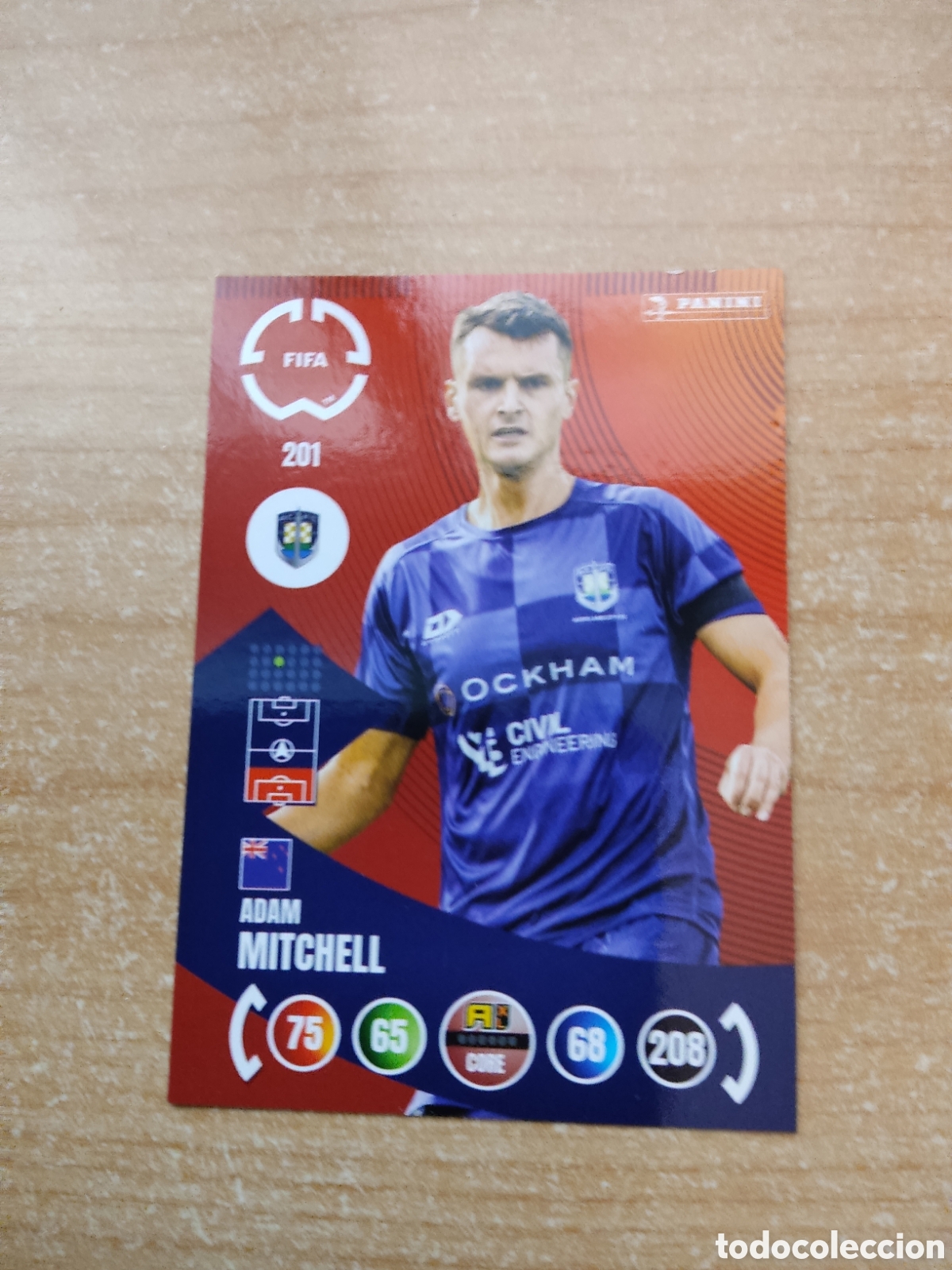 Cromos de f&uacute;tbol: 201 ADAM MITXHELL AUCKLAND CITY MUNDIAL DE CLUBES ADRENALYN 2025