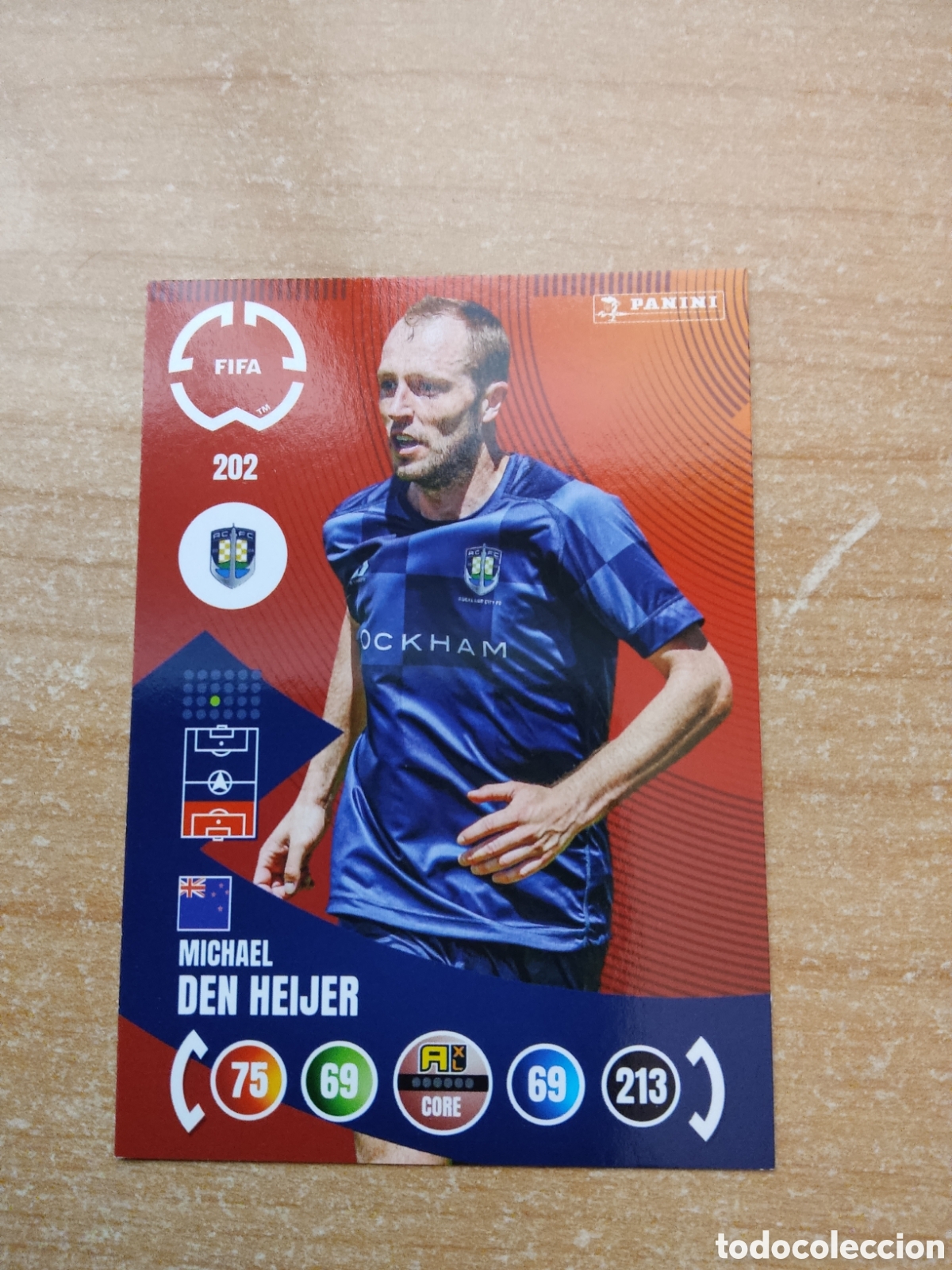 Cromos de f&uacute;tbol: 202 MICHAEL DEN HEIJER AUCKLAND CITY MUNDIAL DE CLUBES ADRENALYN 2025