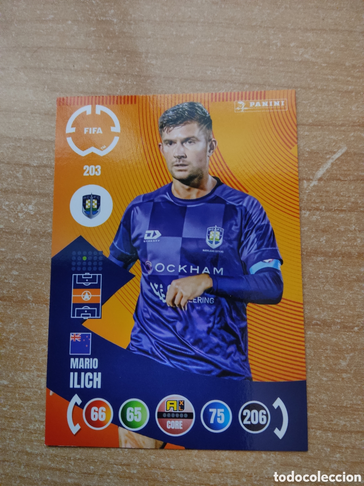 Cromos de f&uacute;tbol: 203 MARIO ILICH AUCKLAND CITY MUNDIAL DE CLUBES ADRENALYN 2025