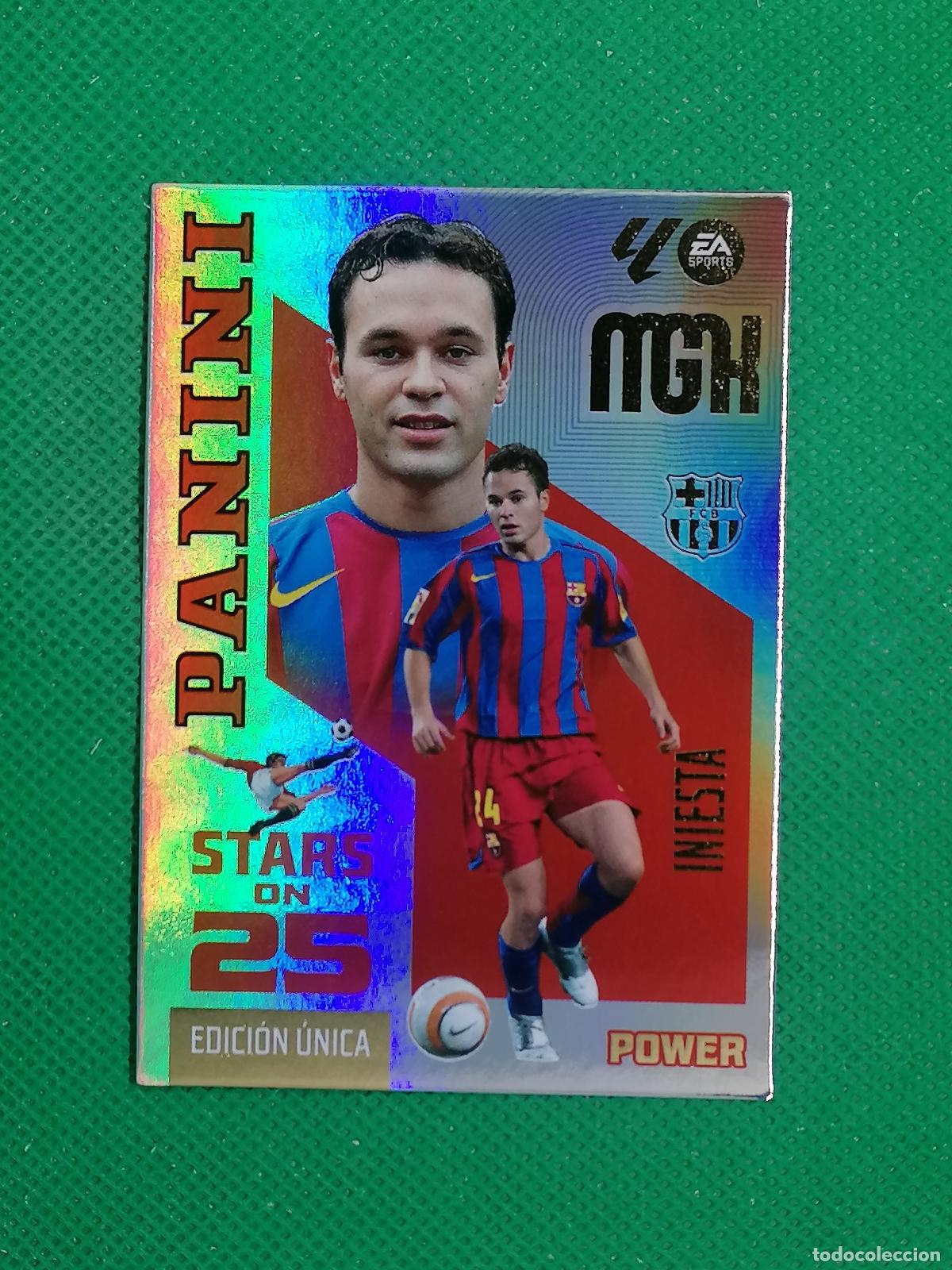 Cromos de f&uacute;tbol: P434 P 434 INIESTA BARCELONA STARS ON 25 EDICION UNICA POWER ⚽ MEGACRACKS LIGA 2026 2027 26 27 ⚽