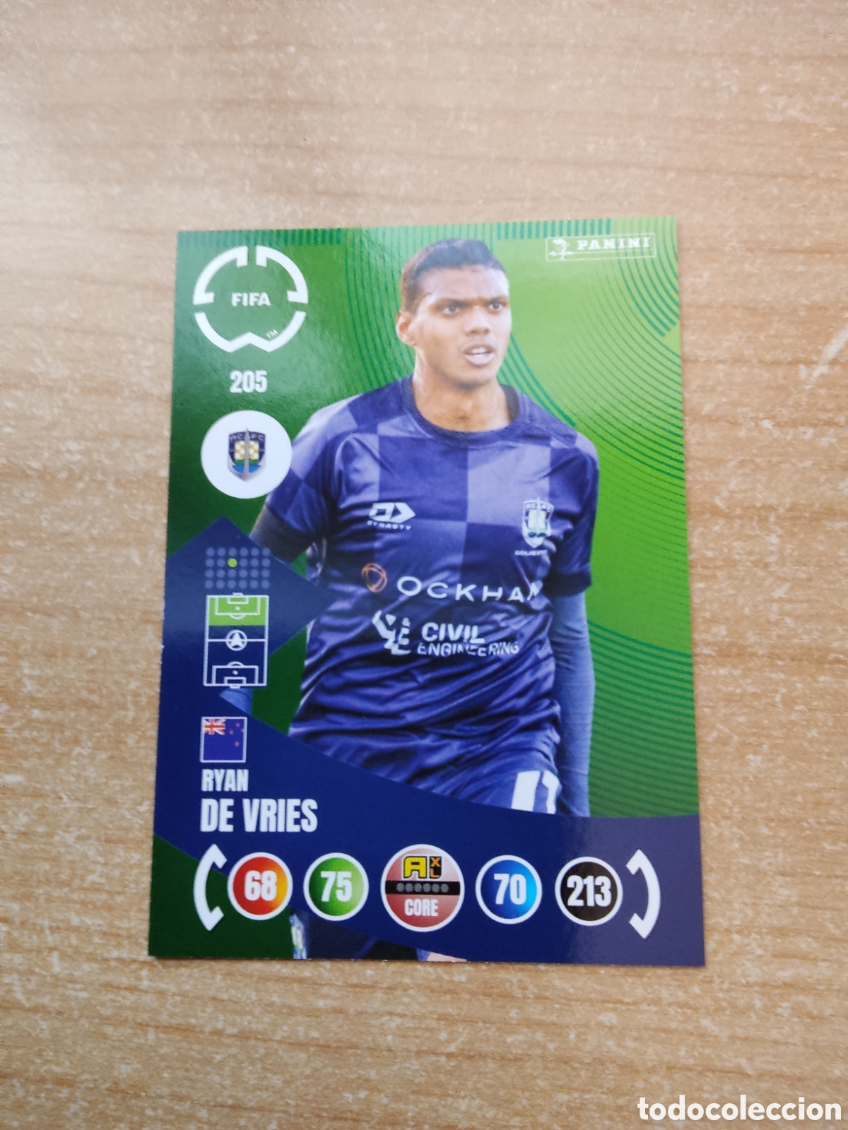 Cromos de f&uacute;tbol: 205 RYAN DE VRIES AUCKLAND CITY MUNDIAL DE CLUBES 2025