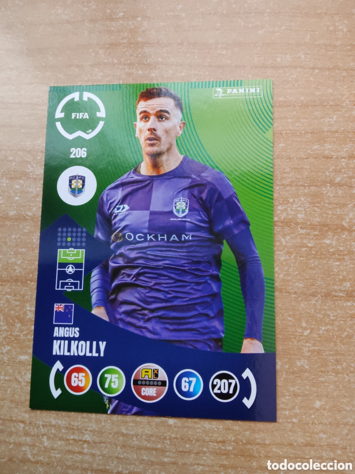 Cromos de f&uacute;tbol: 206 ANGUS KILKOLLY AUCKLAND CITY MUNDIAL DE CLUBES ADRENALYN 2025