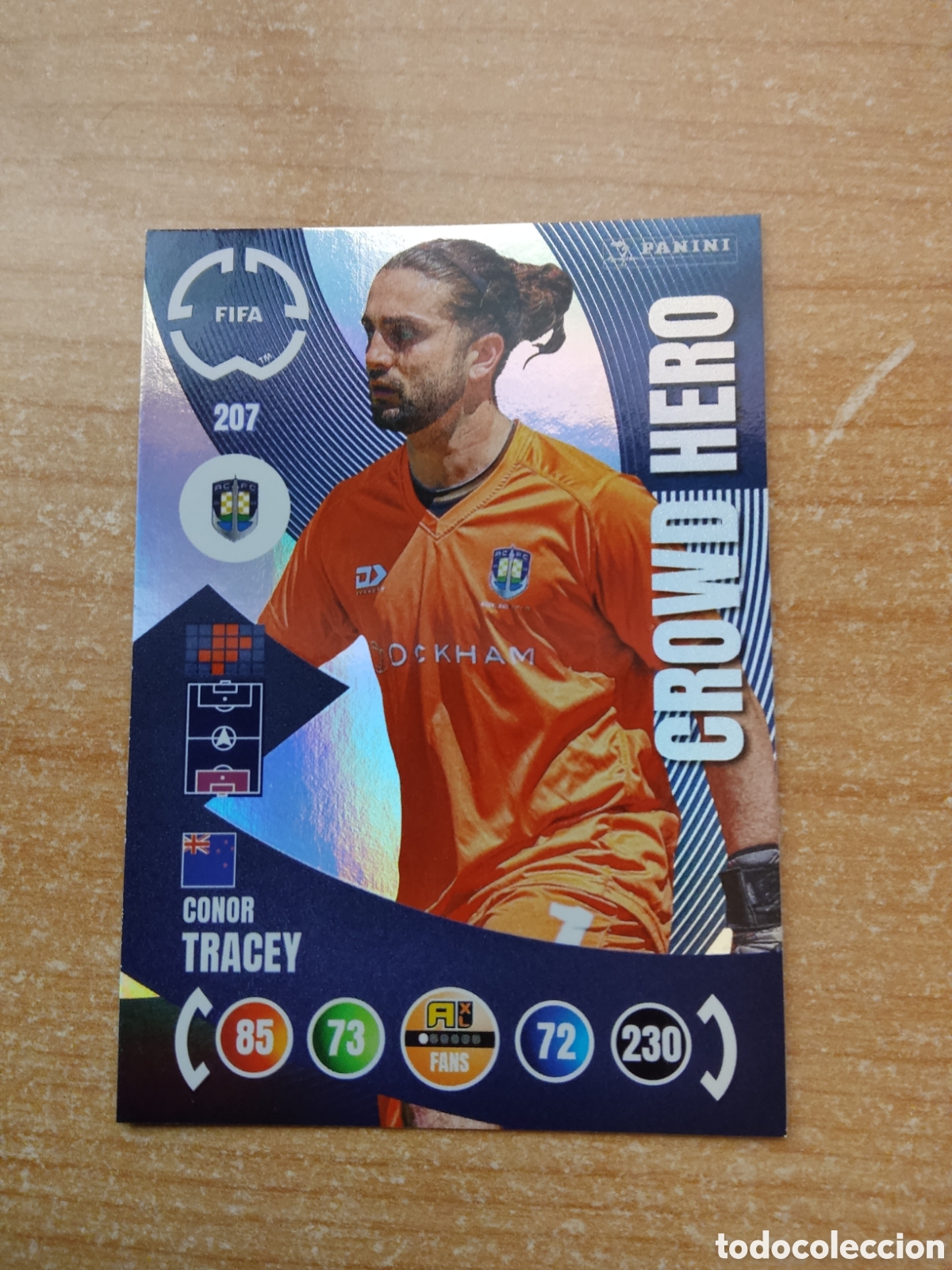 Cromos de f&uacute;tbol: 207 CONOR TRACEY AUCKLAND CITY CROWD HERO MUNDIAL DE CLUBES ADRENALYN 2025