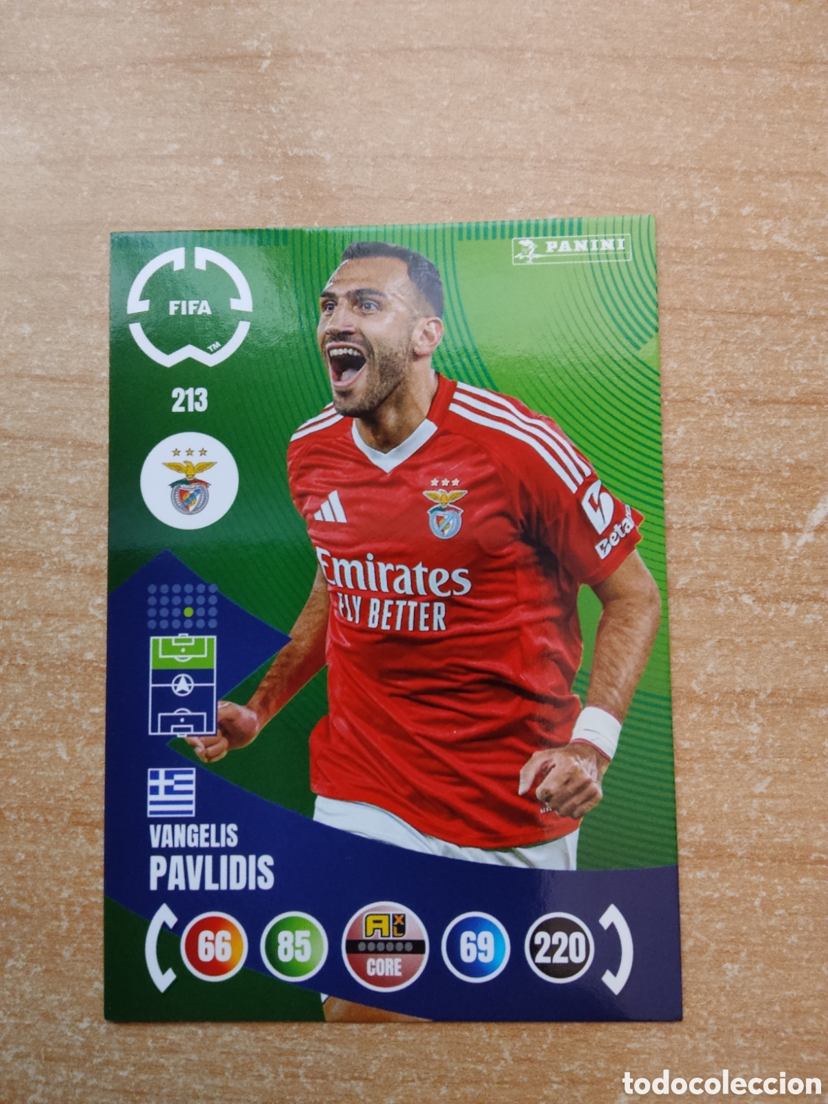 Cromos de f&uacute;tbol: 213 PAVLIDIS BENFICA MUNDIAL DE CLUBES ADRENALYN 2025