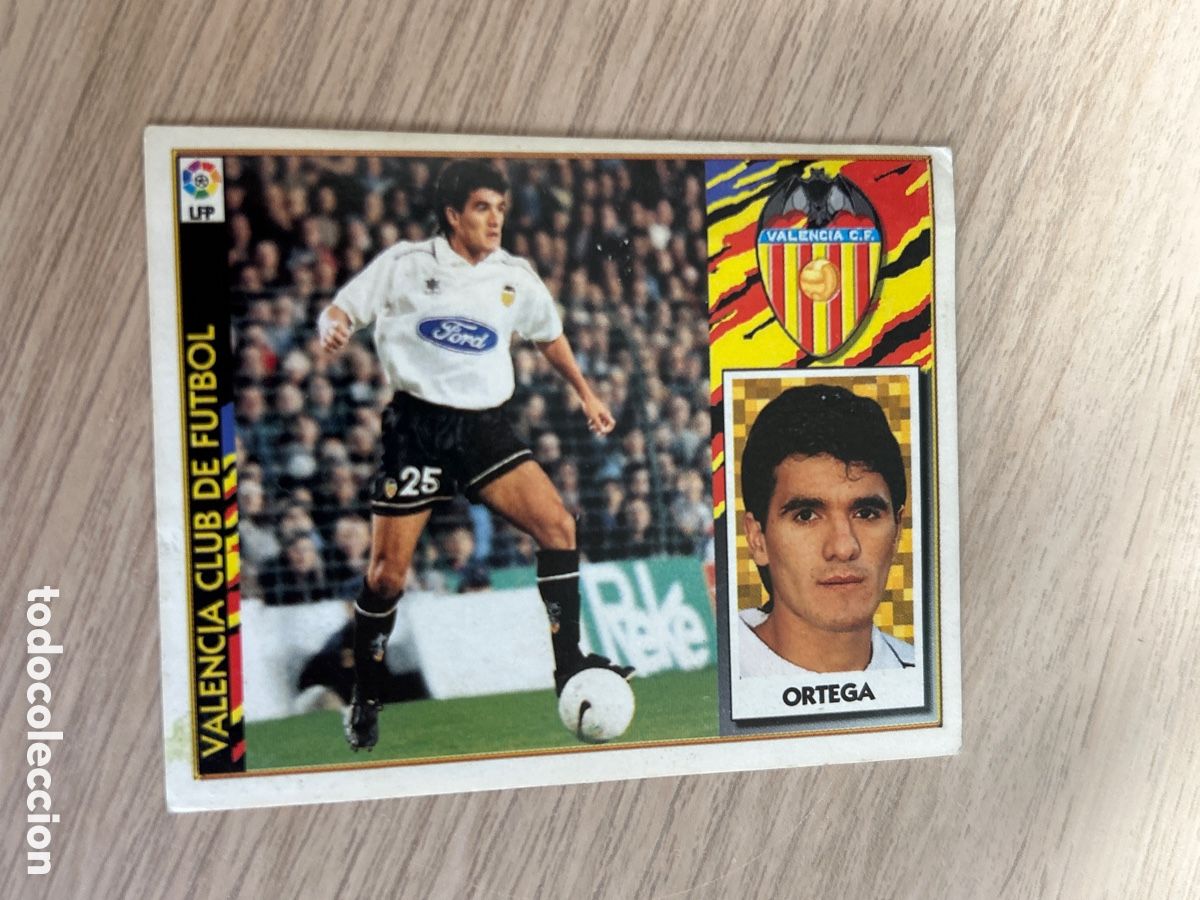 Cromos de f&uacute;tbol: ORTEGA VALENCIA C. F. LIGA ESTE 1997 1998 97 98 NUNCA PEGADO SIN PEGAR