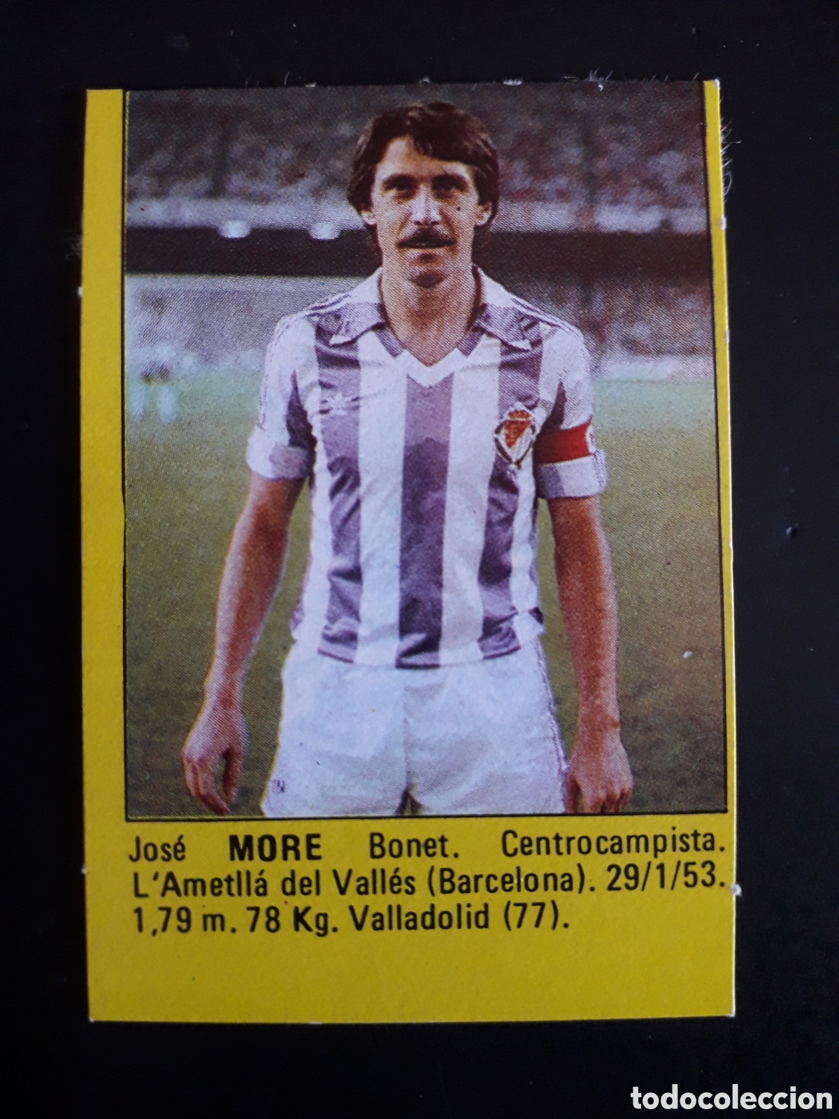 Cromos de f&uacute;tbol: MOR&Eacute;, VALLADOLID SUPER F&Uacute;TBOL 84 83-84 1983-1984 ROLL&Aacute;N DESPEGADO PEDIDO M&Iacute;NIMO 3&euro;