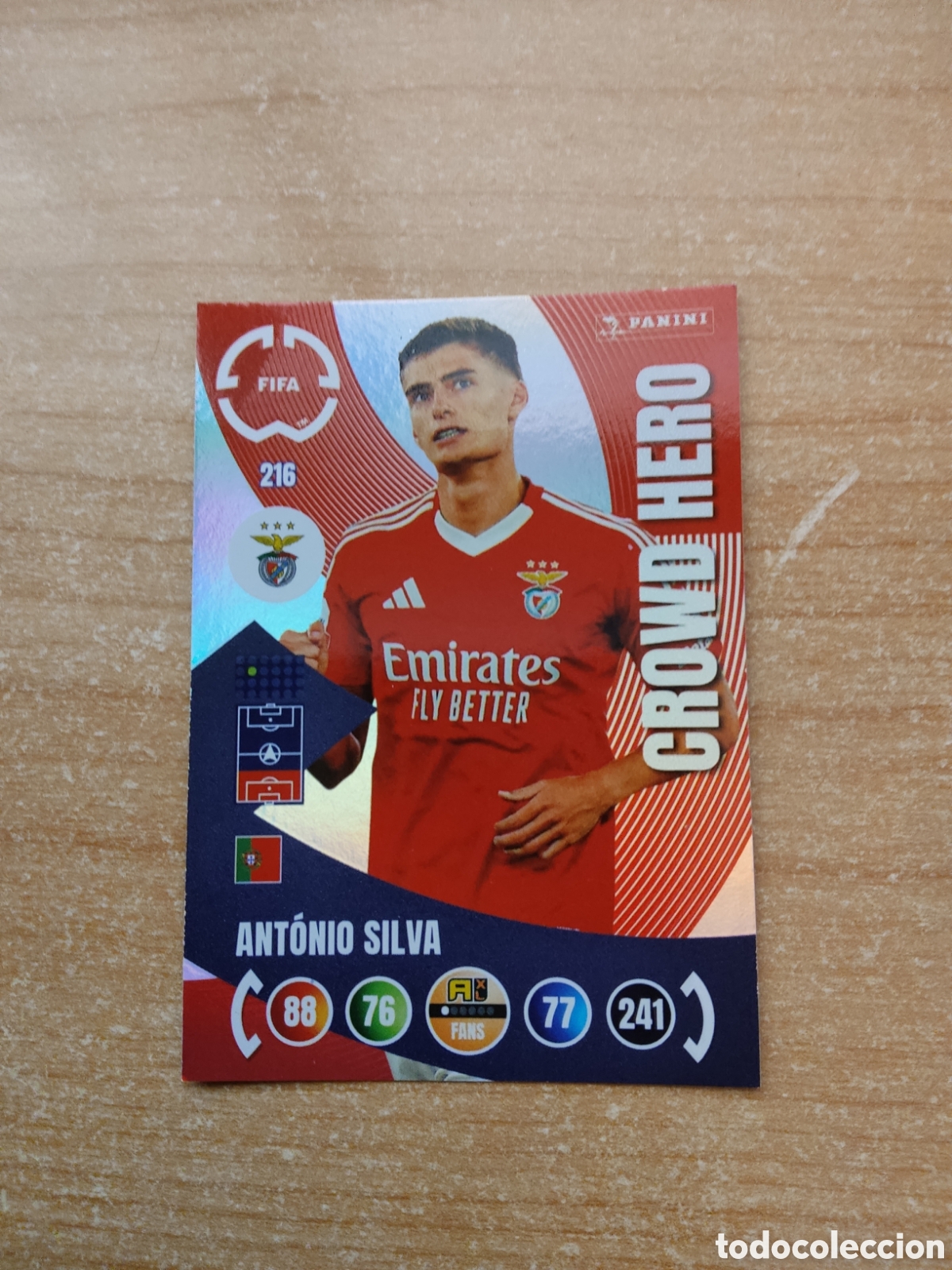 Cromos de Futebol: 216 ANTONIO SILVA BENFICA CROWD HERO MUNDIAL DE CLUBES ADRENALYN 2025