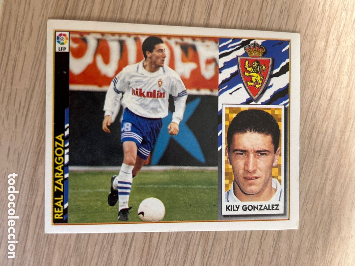 Cromos de Futebol: KILY GONZALEZ REAL ZARAGOZA LIGA ESTE 1997 1998 97 98 NUNCA PEGADO SIN PEGAR