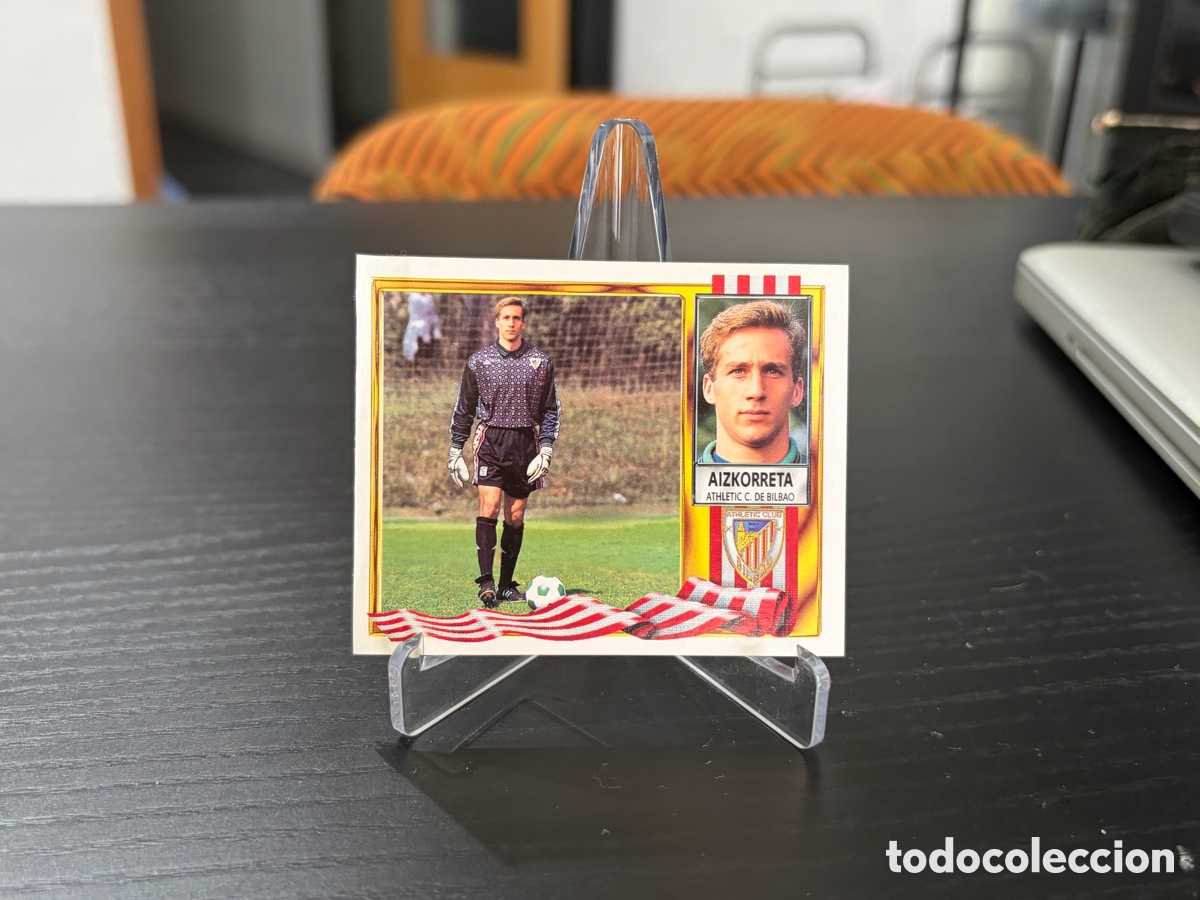 Cromos de f&uacute;tbol: Cromo ediciones este temporada 95-96 Athletic Club de Bilbao Aizkorreta coloca