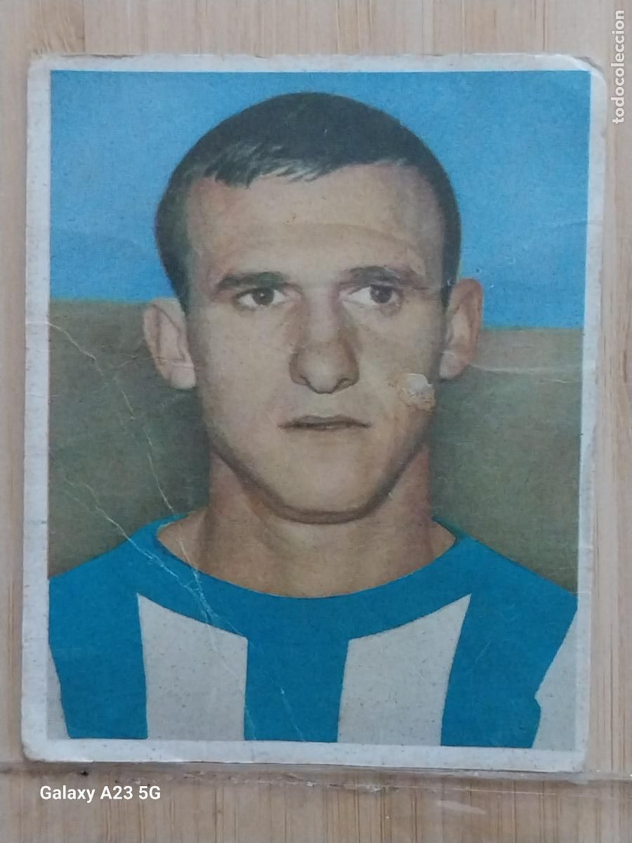 Football Stickers: PONS C D M&Aacute;LAGA LIGA 1968 68 69 ED BRUGUERA CROMO 176 SIN PEGAR NUNCA ORIGINAL