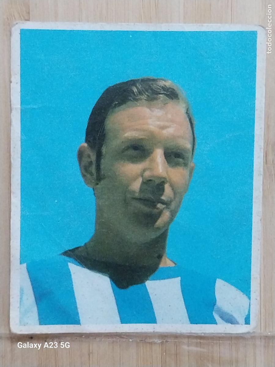 Cromos de Futebol: OTI&Ntilde;ANO C D M&Aacute;LAGA LIGA 1968 68 69 ED BRUGUERA CROMO 179 SIN PEGAR NUNCA ORIGINAL