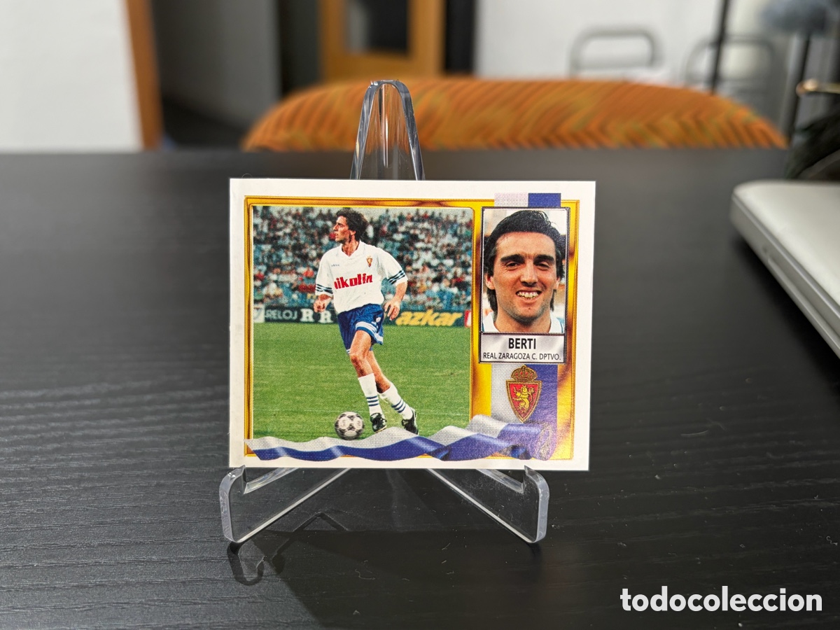 Cromos de f&uacute;tbol: Cromo ediciones este temporada 95-96 Zaragoza Berti coloca