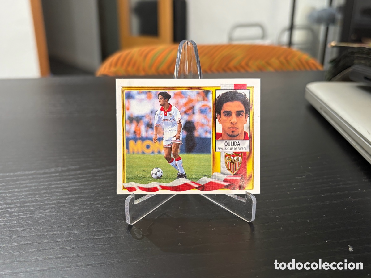 Cromos de f&uacute;tbol: Cromo ediciones este temporada 95-96 Sevilla CF Oulida coloca doble versi&oacute;n