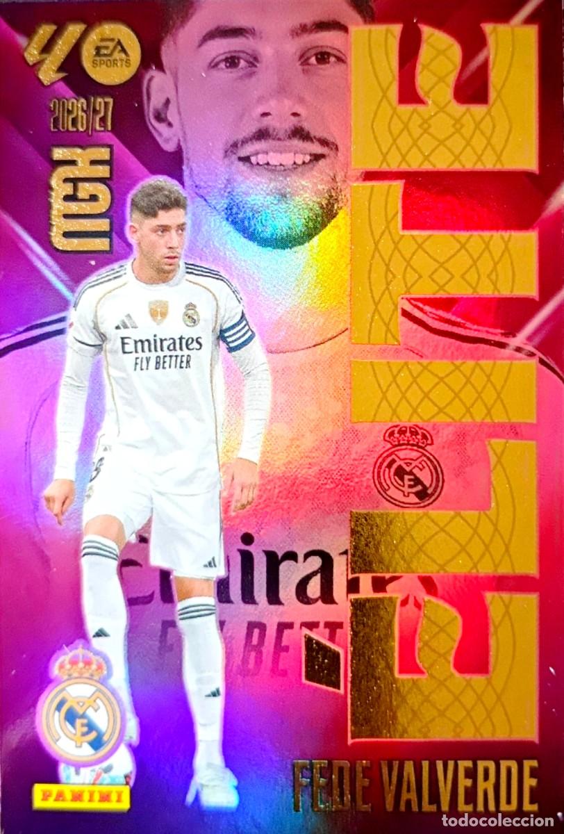 Cromos de f&uacute;tbol: 5 Fede Valverde - Real Madrid - ELITE - PANINI Megacracks MGK 2026 2027 26 27