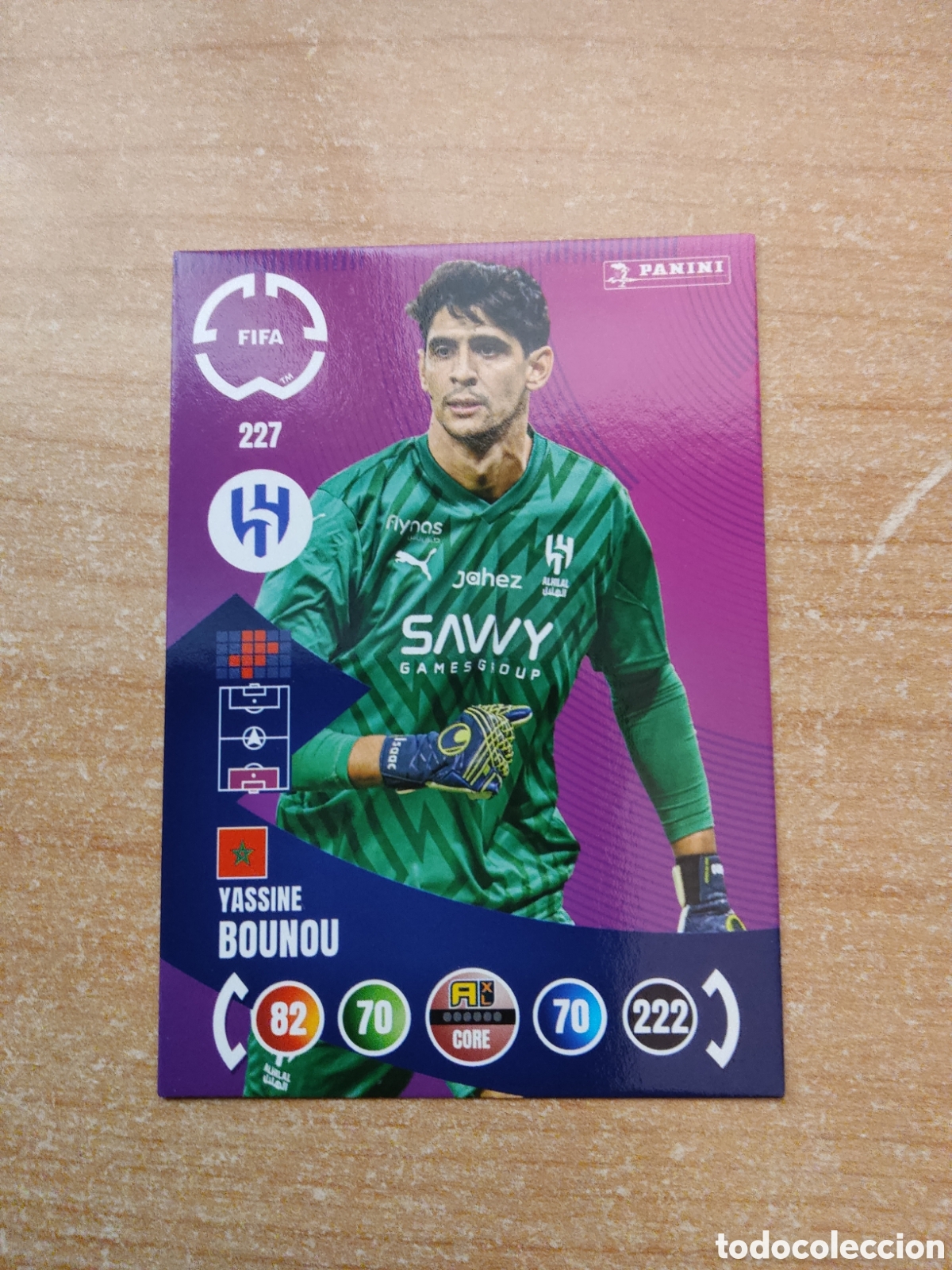 Cromos de f&uacute;tbol: 227 YASSINE BOUNOU AL HILAL MUNDIAL DE CLUBES ADRENALYN 2025